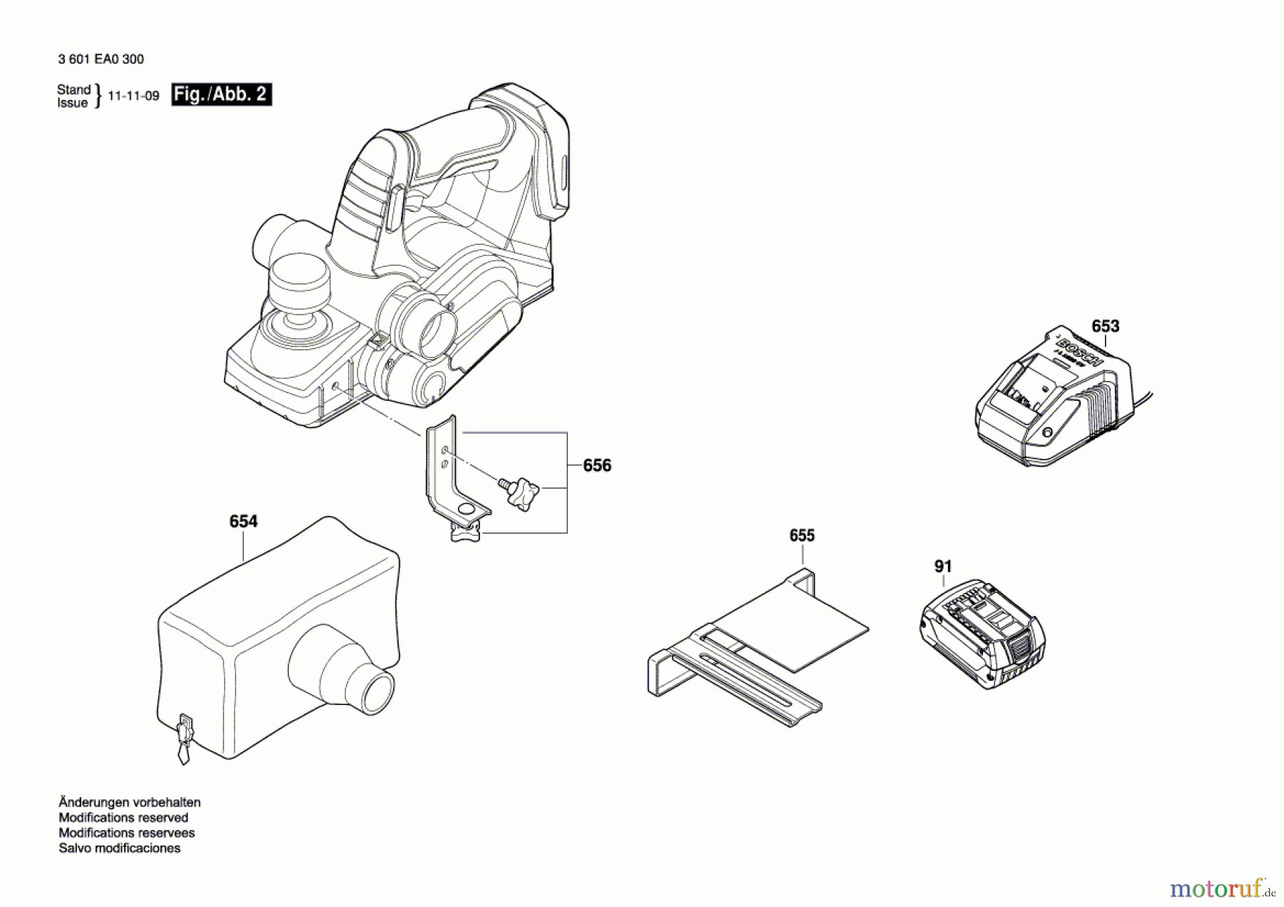  Bosch Werkzeug Handhobel GHO 18 V-LI Seite 2
