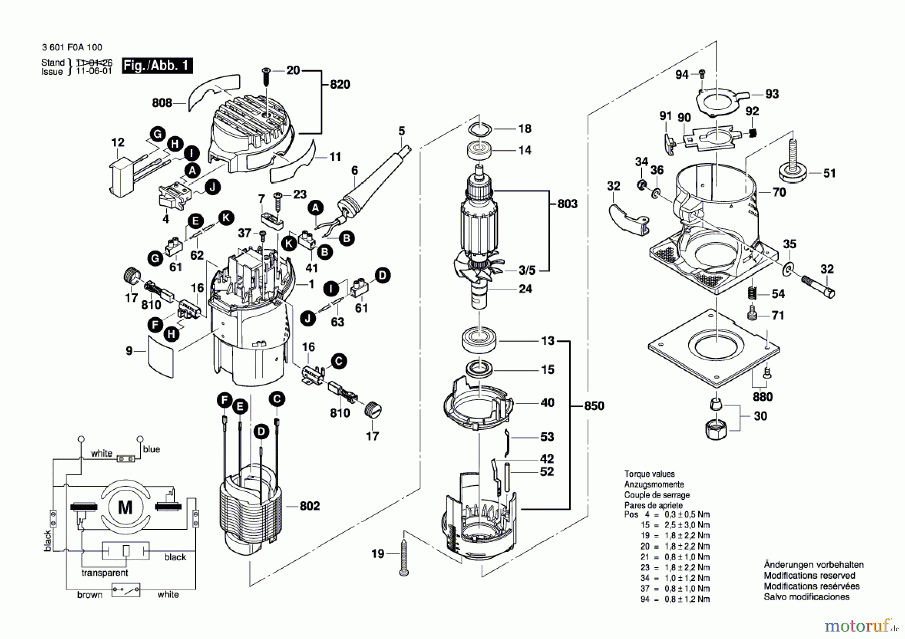  Bosch Werkzeug Oberfräse GKF 600 Seite 1