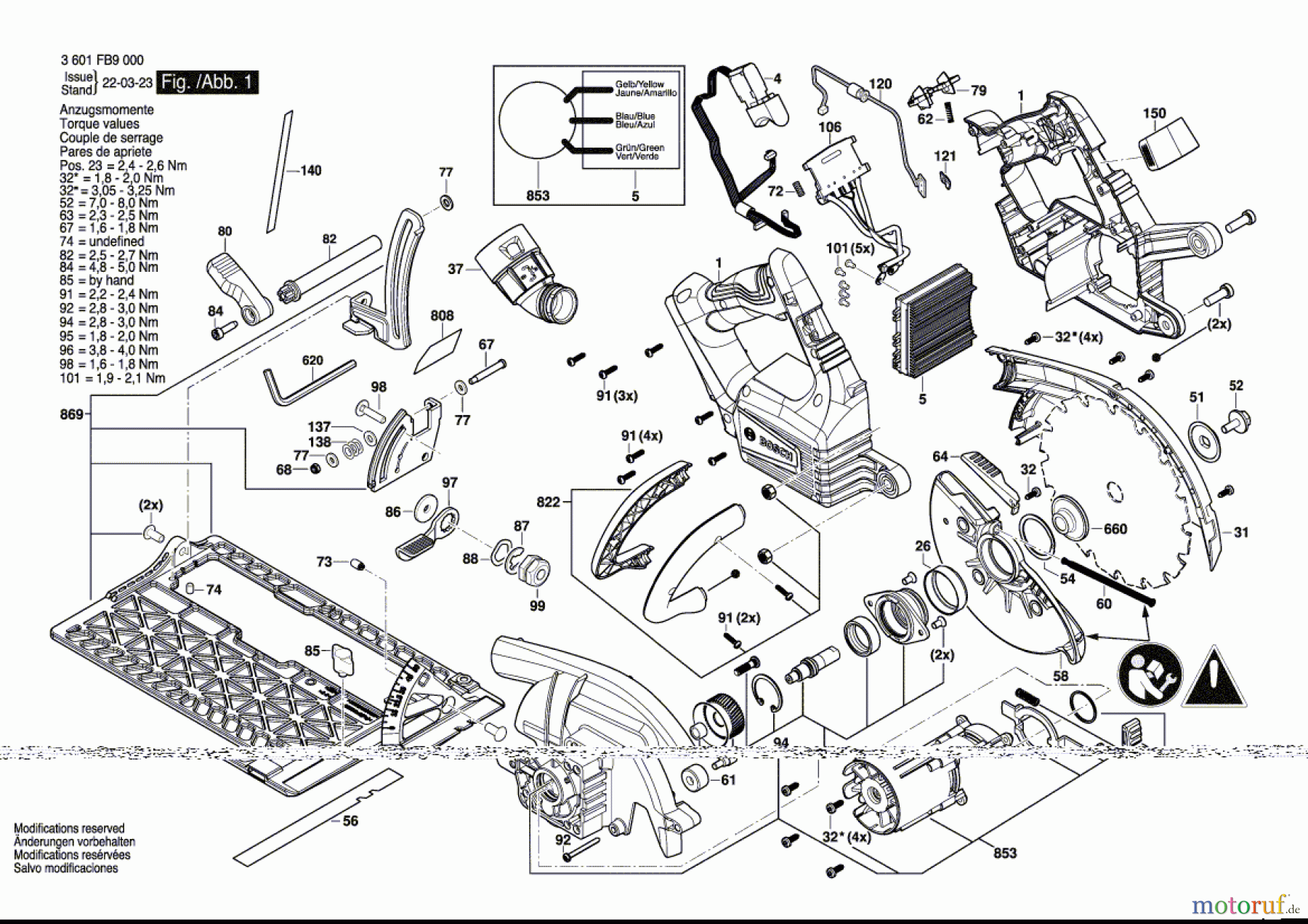  Bosch Akku Werkzeug Akku-Kreissäge GKS 18V-70 L Seite 1