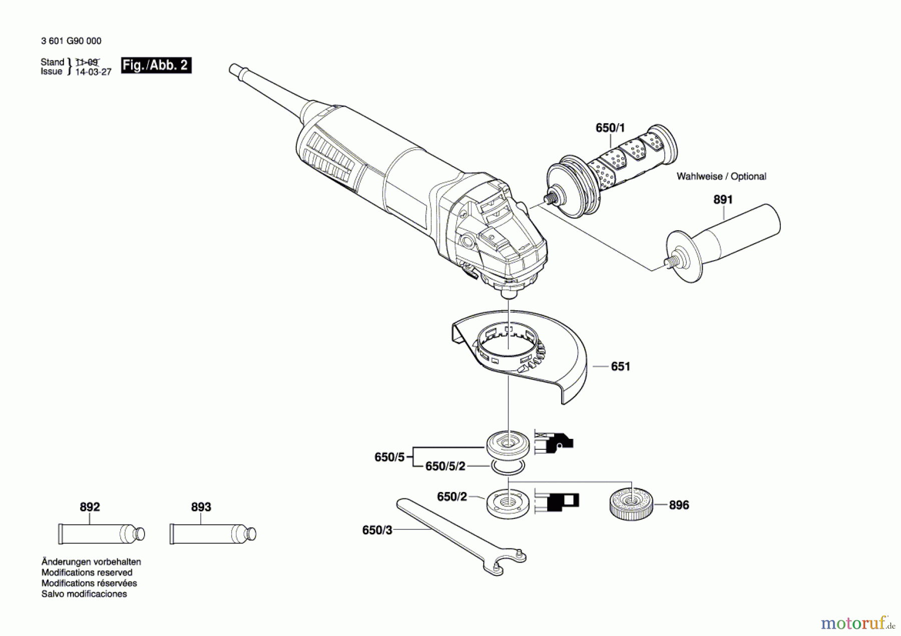  Bosch Werkzeug Winkelschleifer GWS 9-115 Seite 2