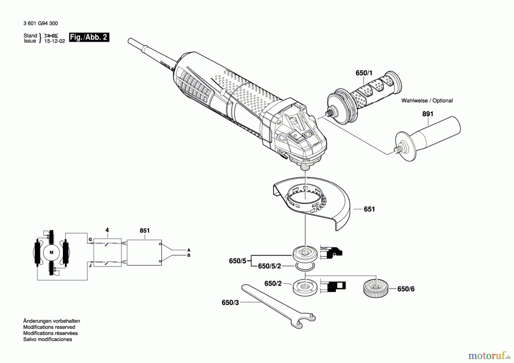  Bosch Werkzeug Winkelschleifer GWS 15-125 CIEPX Seite 2