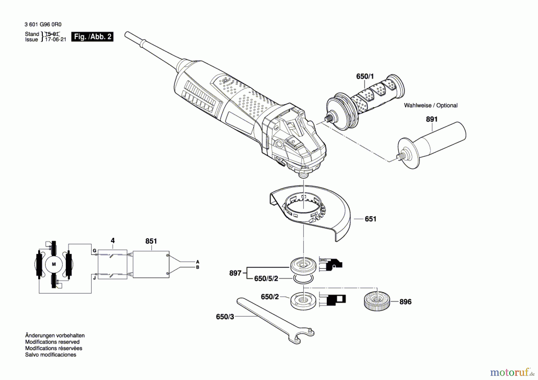  Bosch Werkzeug Winkelschleifer GWS 17-125 CIE Seite 2