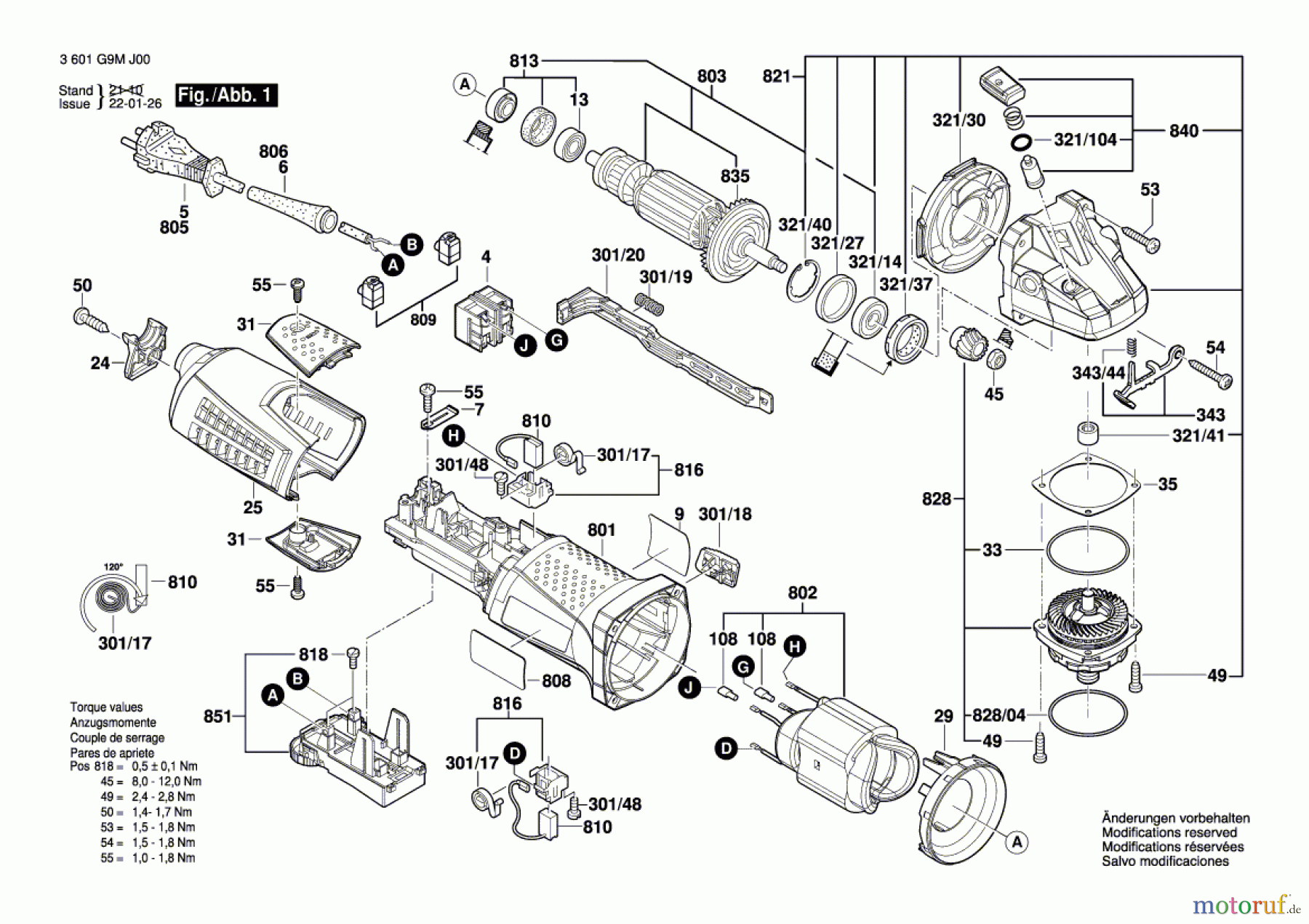  Bosch Werkzeug Winkelschleifer CG 17-125 Inox Seite 1