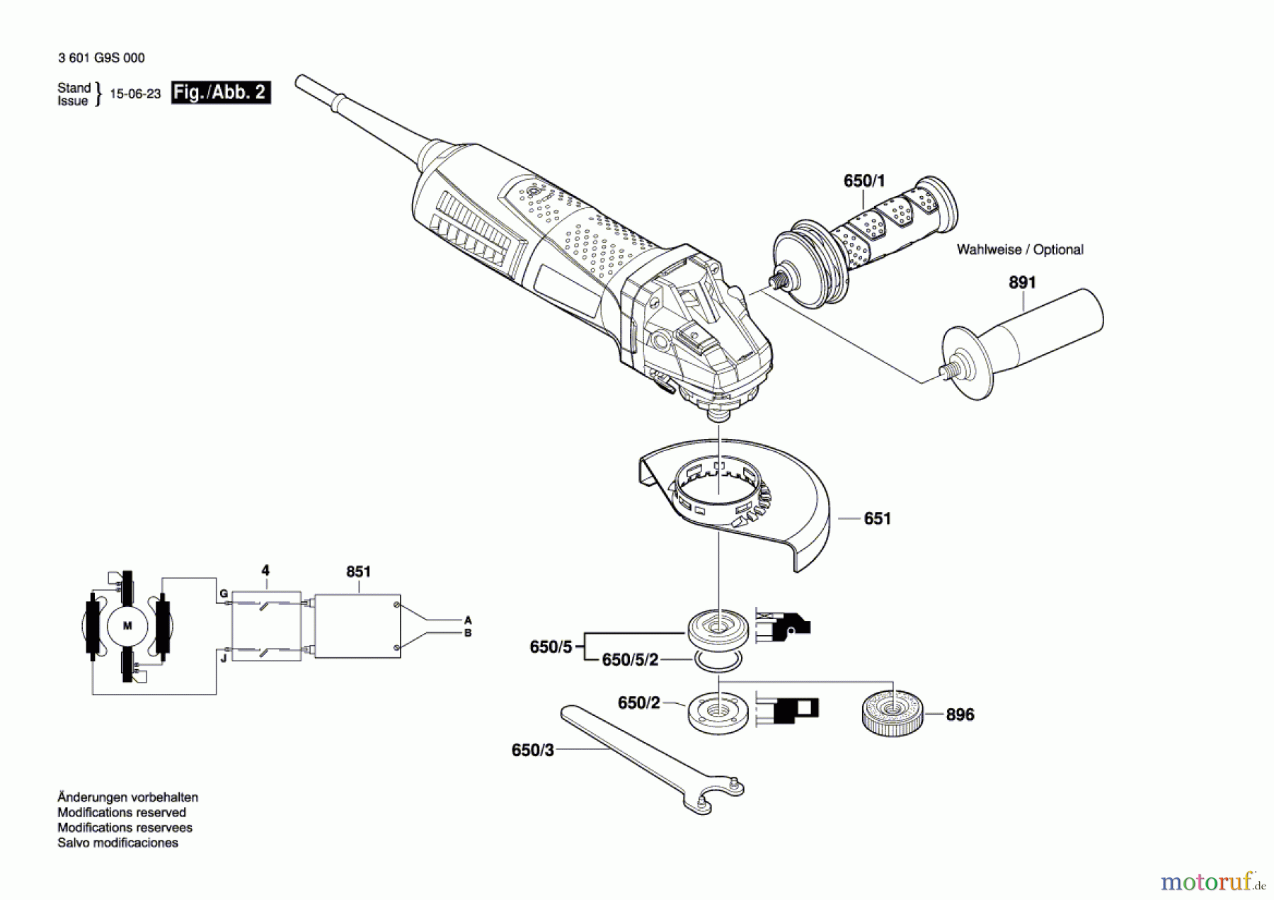  Bosch Werkzeug Winkelschleifer GWS 19-125 CIST Seite 2