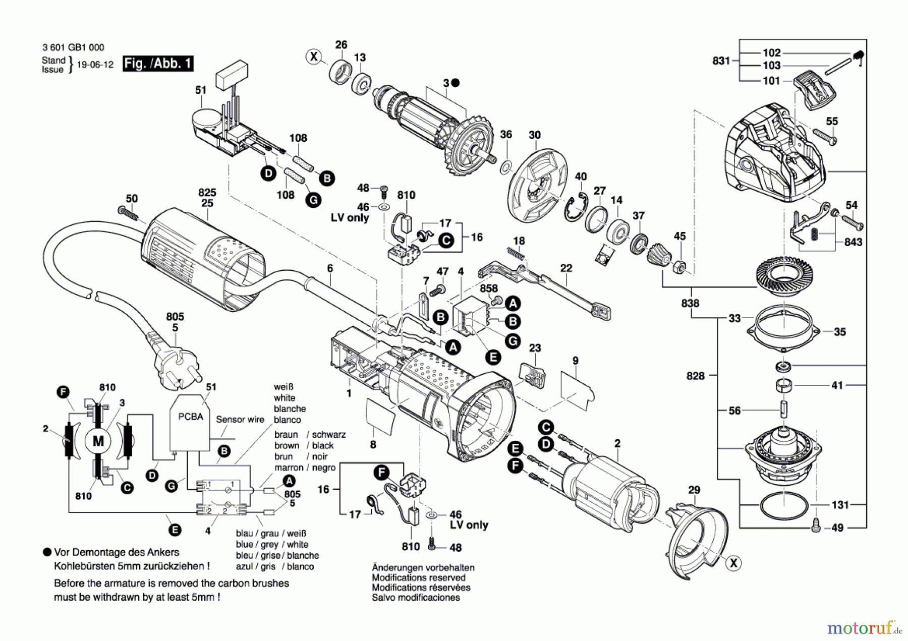  Bosch Werkzeug Winkelschleifer GWX 9-125 S Seite 1