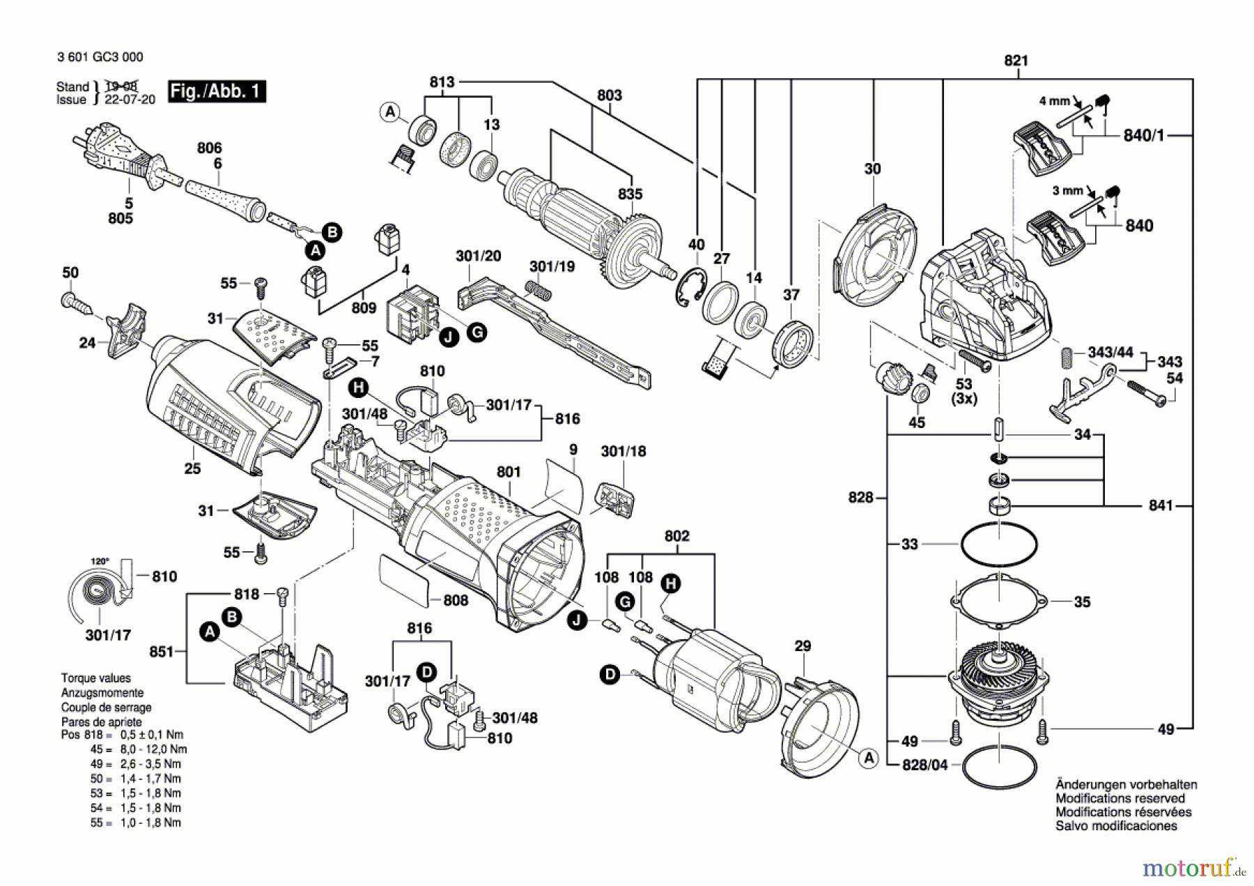  Bosch Werkzeug Winkelschleifer GWX 17-125 Seite 1