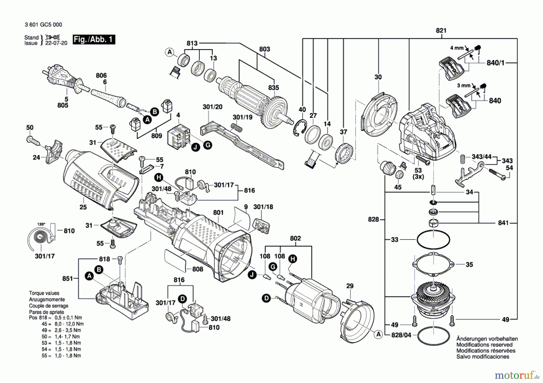  Bosch Werkzeug Winkelschleifer GWX 17-125 S Seite 1
