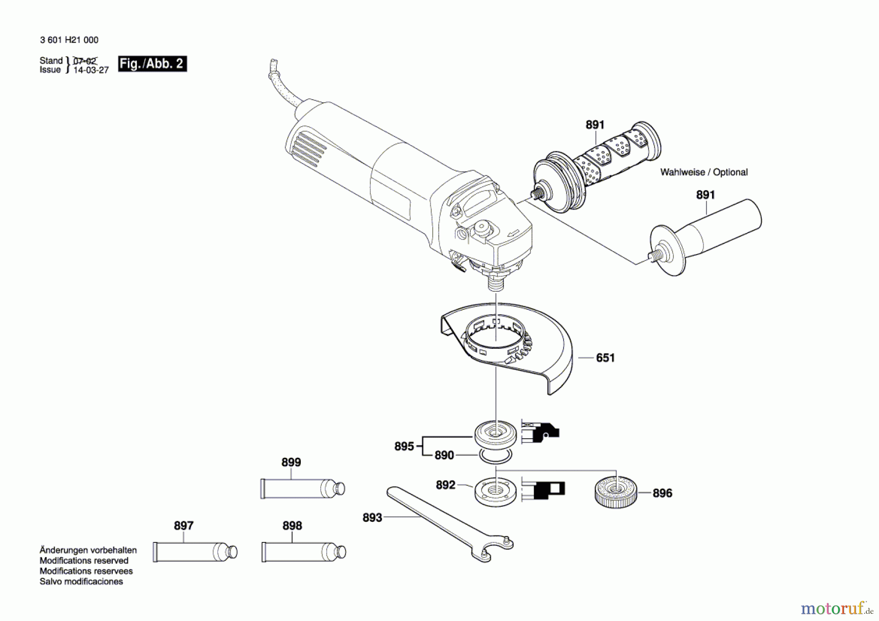  Bosch Werkzeug Winkelschleifer GWS 10-125 Seite 2