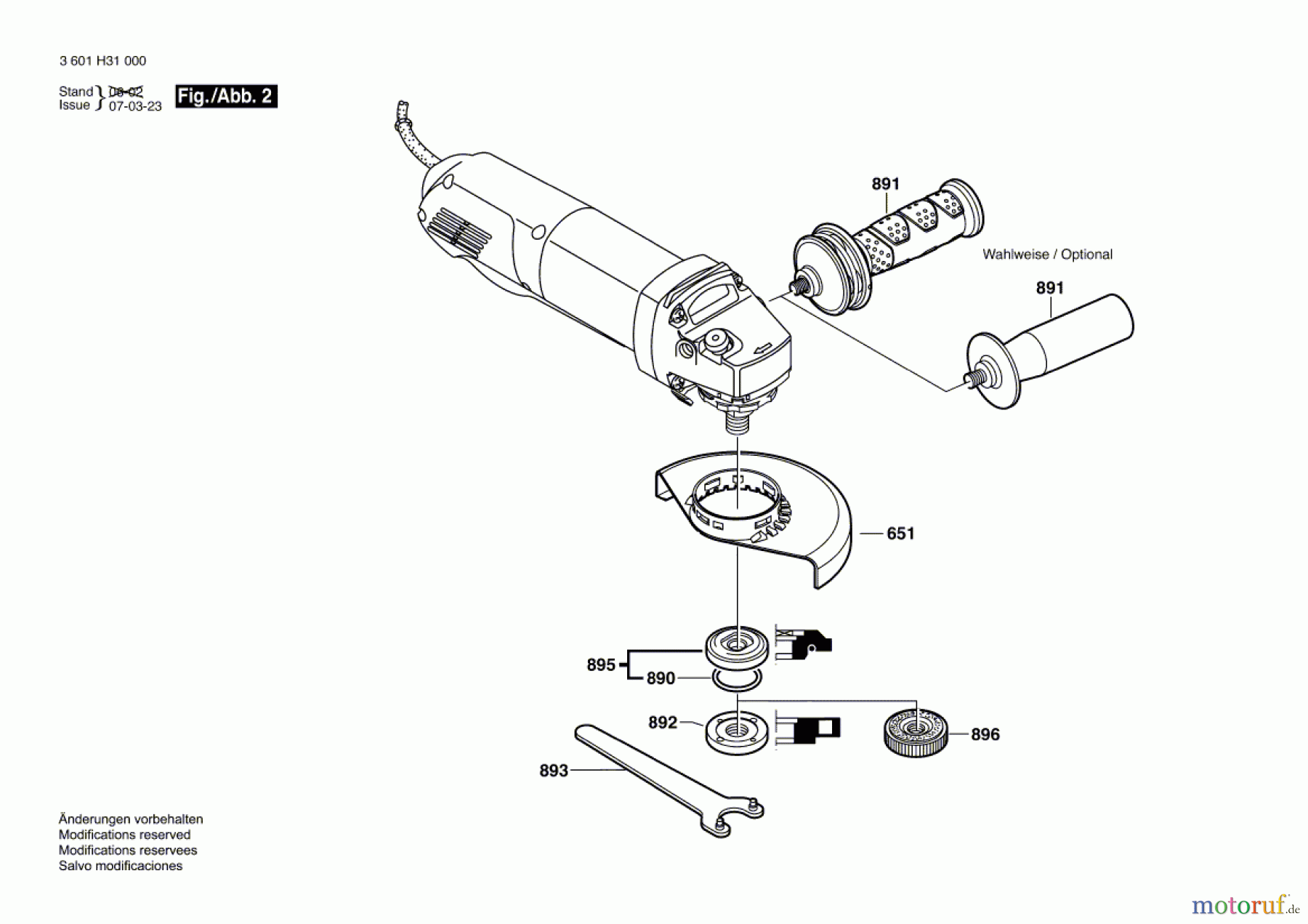  Bosch Werkzeug Winkelschleifer GWS 8-115 Z Seite 2