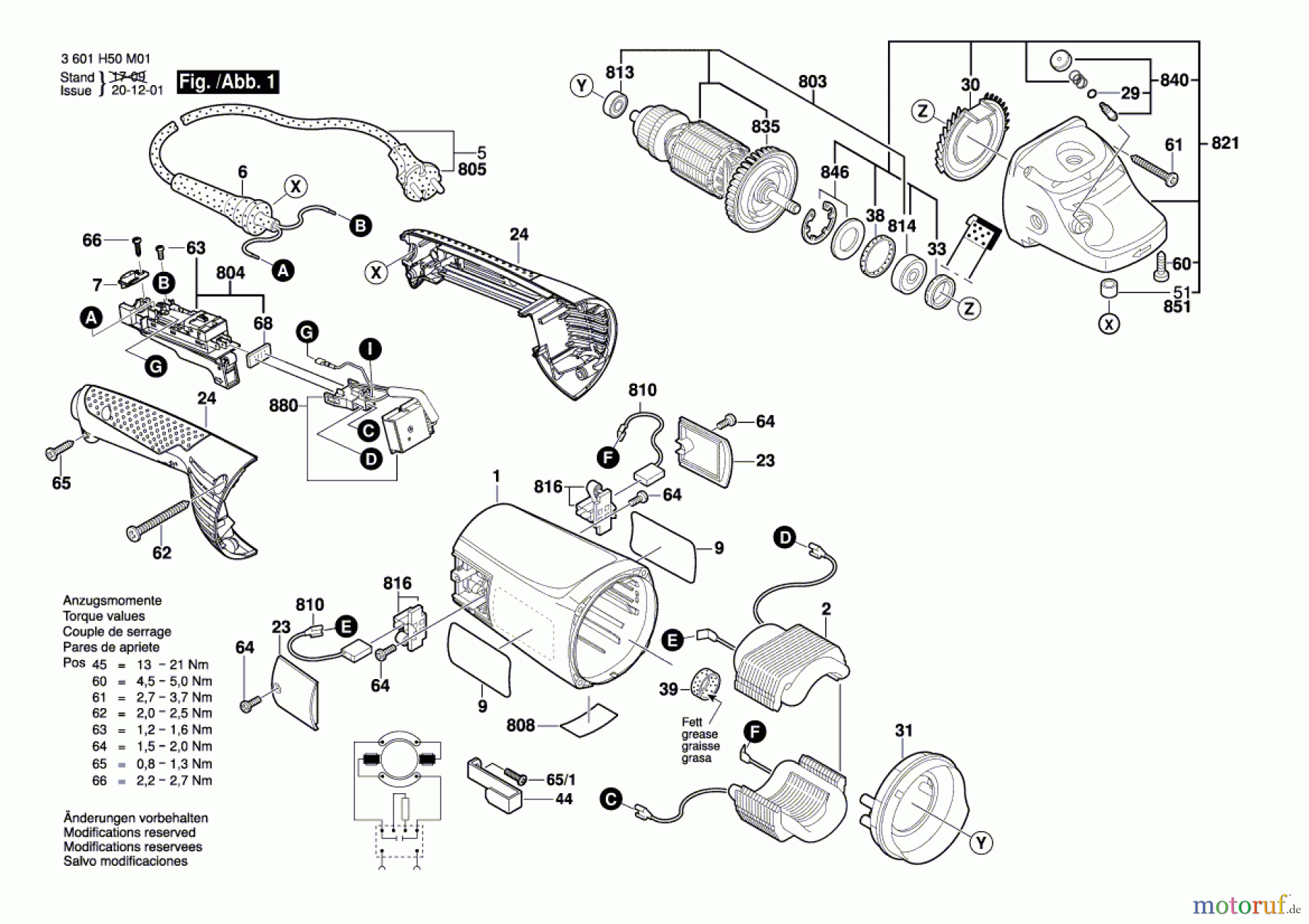  Bosch Werkzeug Winkelschleifer GWS 20-230JH Seite 1