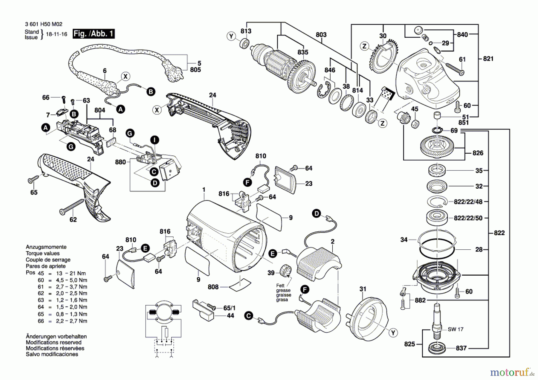  Bosch Werkzeug Winkelschleifer GWS 20-230 JH Seite 1