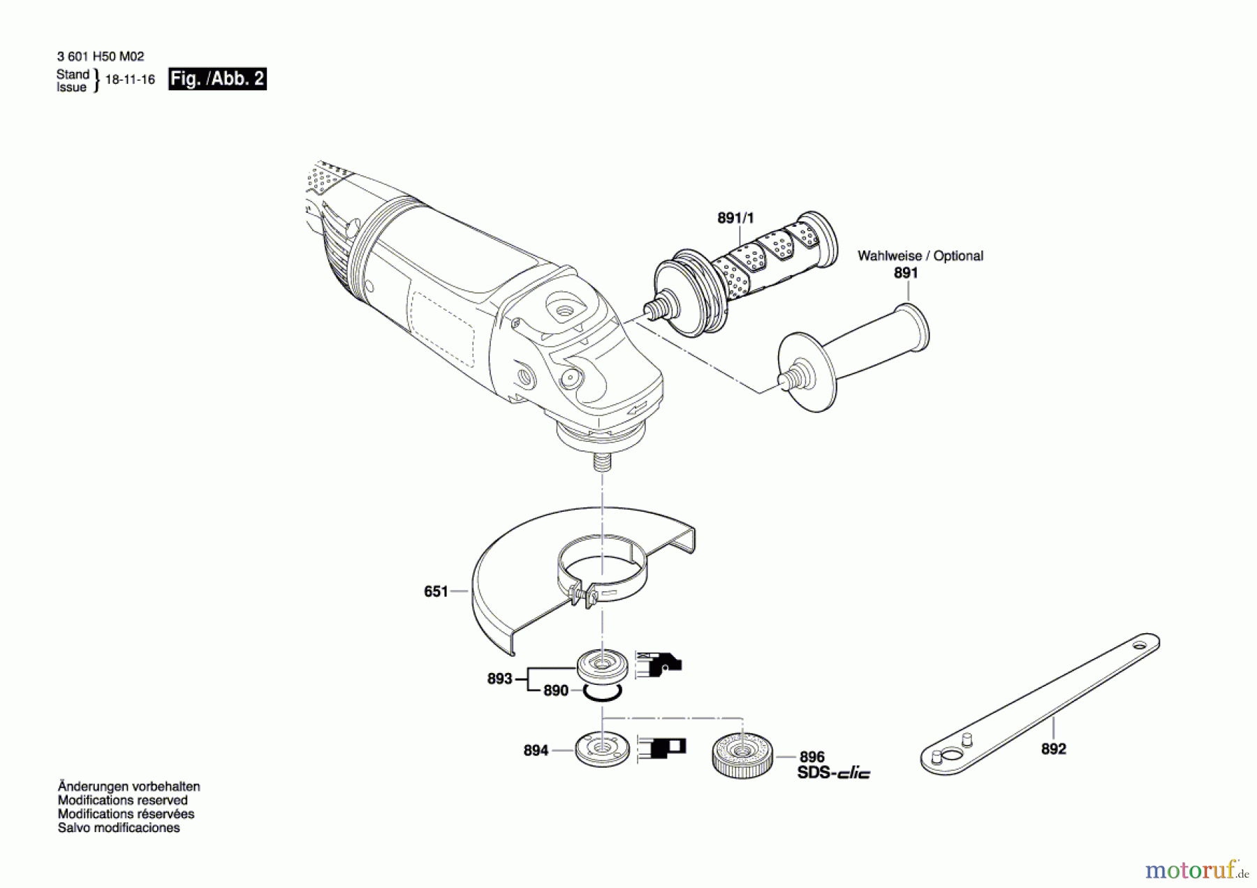  Bosch Werkzeug Winkelschleifer GWS 20-230 JH Seite 2