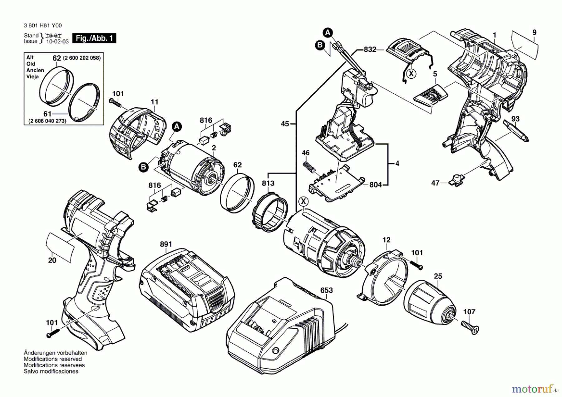  Bosch Akku Werkzeug Akku-Bohrschrauber HDI 285 LI Seite 1