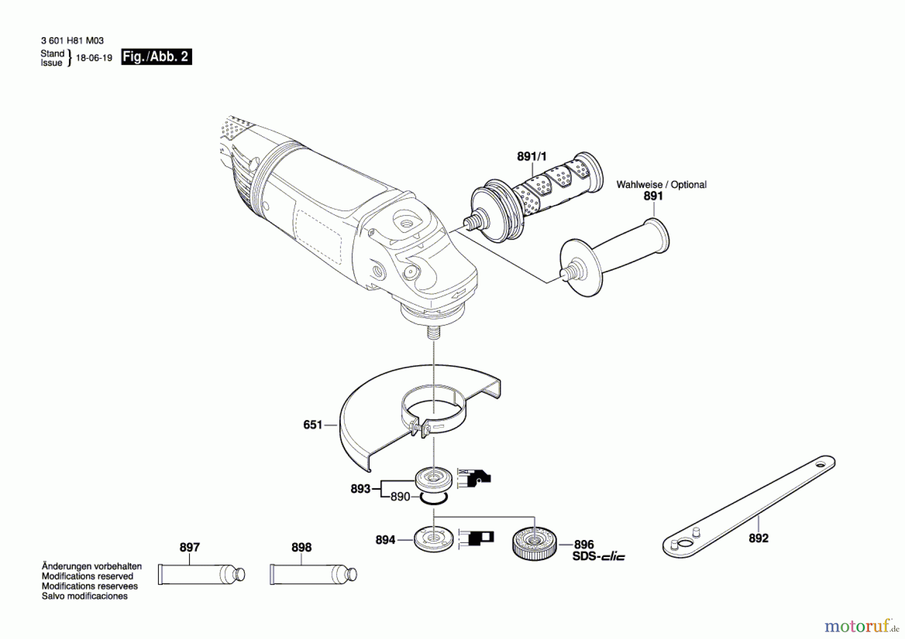  Bosch Werkzeug Winkelschleifer GWS 22-230 JH Seite 2