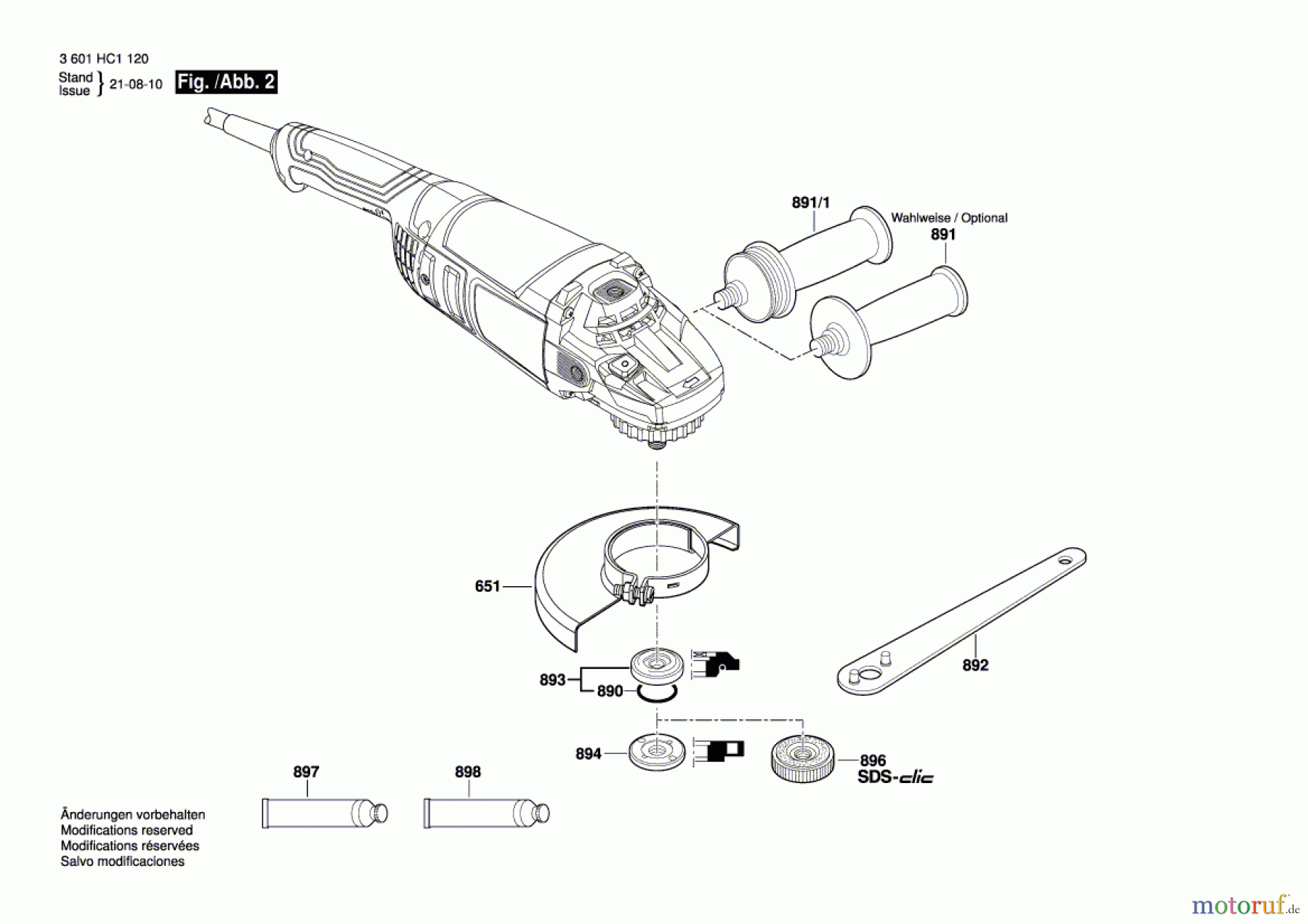  Bosch Werkzeug Winkelschleifer GWS 20-230 P Seite 2