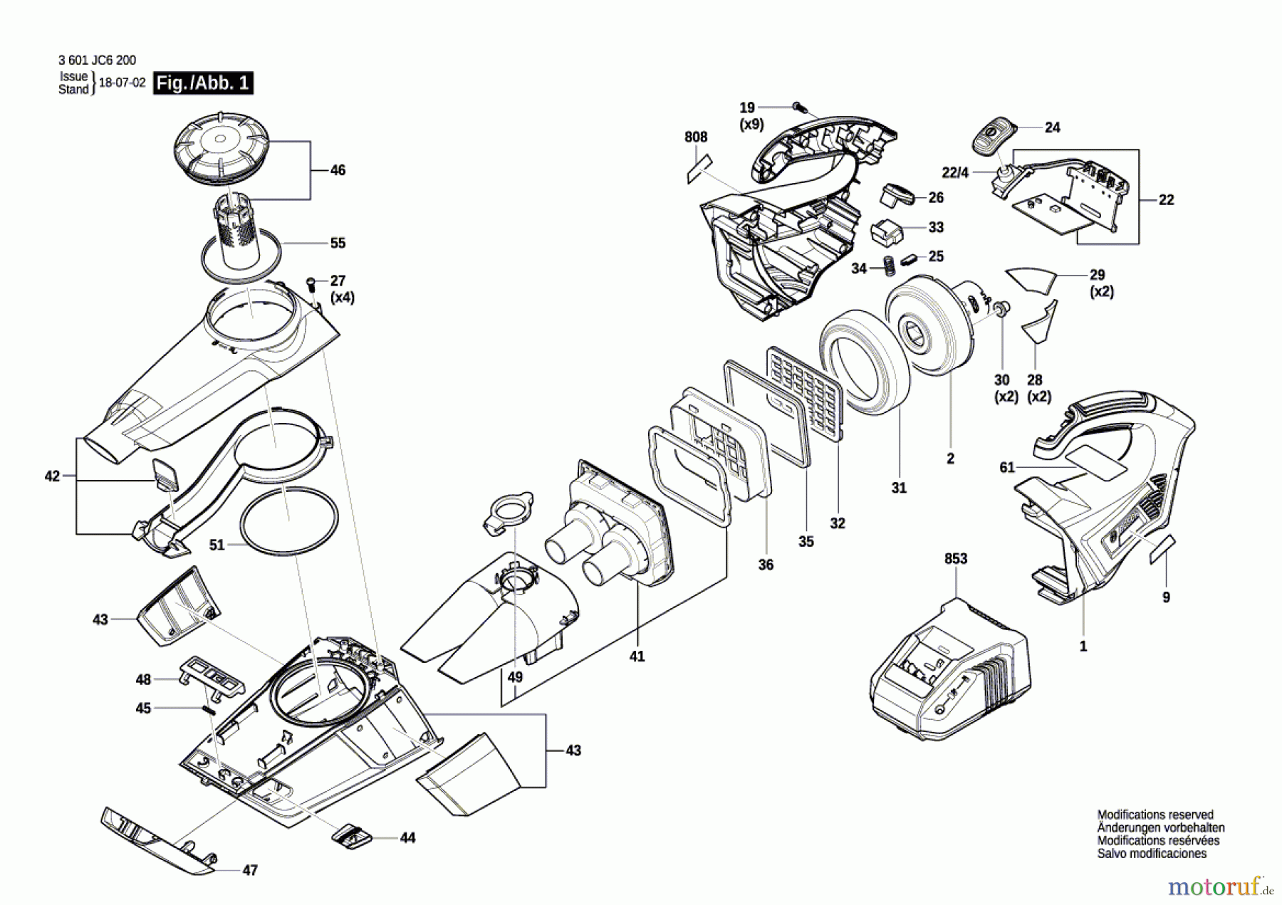  Bosch Akku Werkzeug Akku-Sauger GAS 18V-1 Seite 1