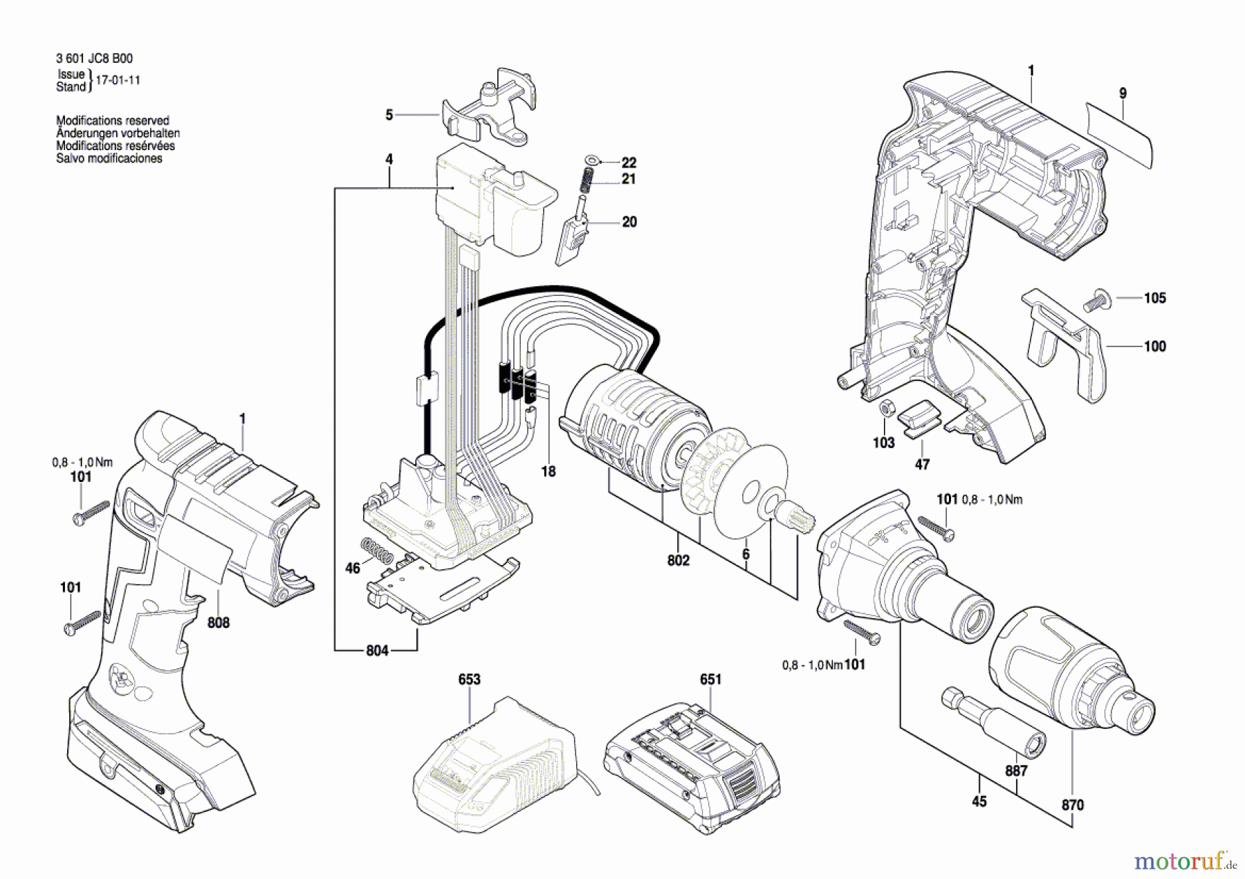  Bosch Akku Werkzeug Akku-Schrauber BACDW BL Seite 1