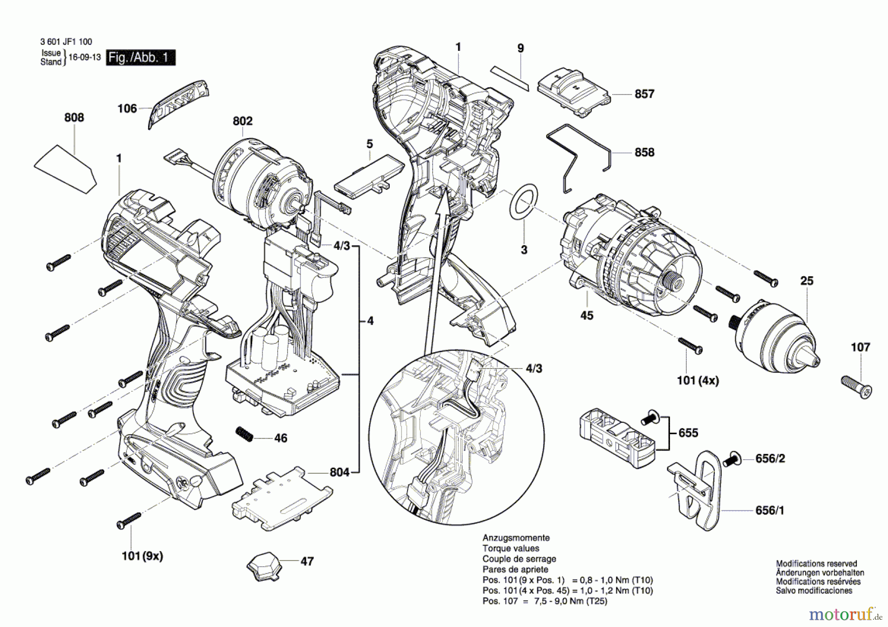  Bosch Akku Werkzeug Akku-Bohrschrauber GSB 18 VE-EC Seite 1