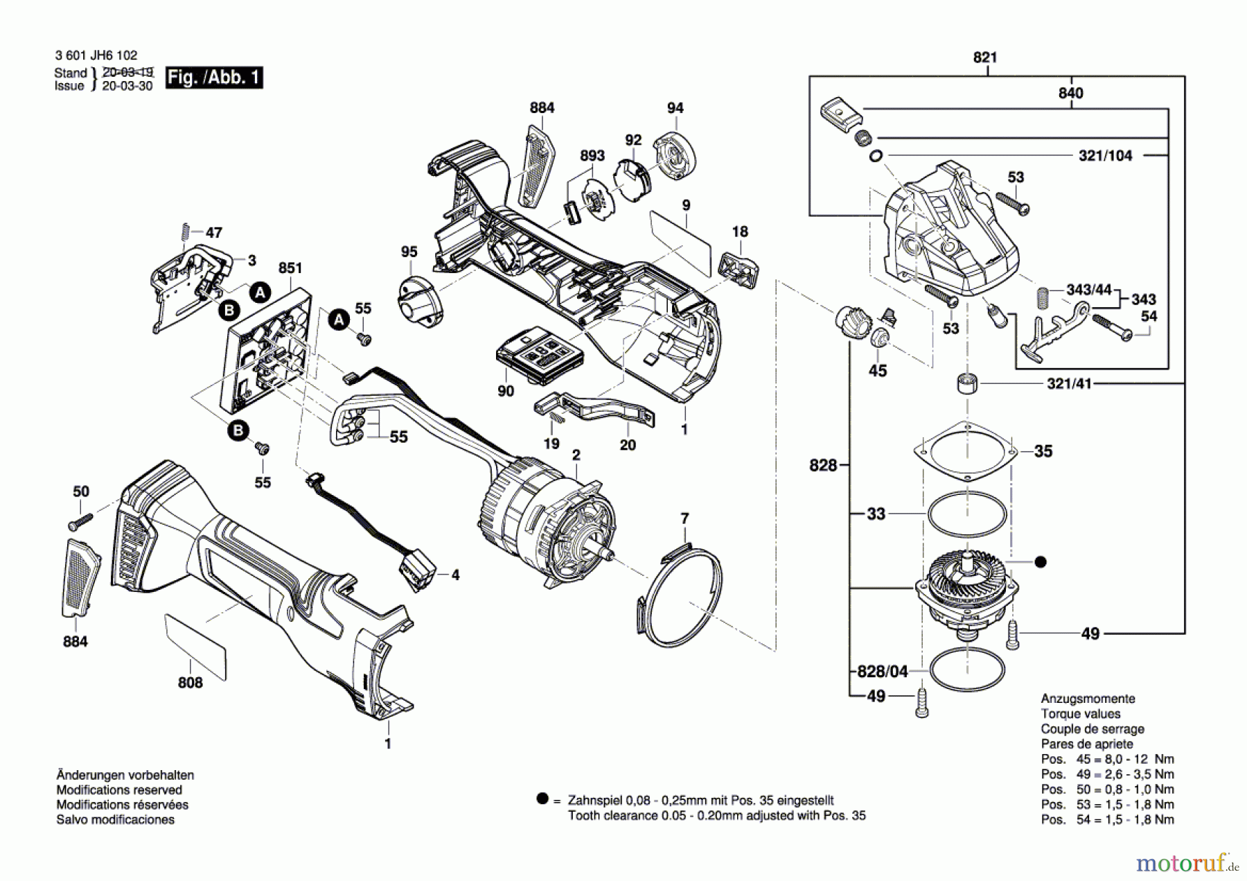  Bosch Akku Werkzeug Akku-Winkelschleifer GWS 18V-15 SC Seite 1