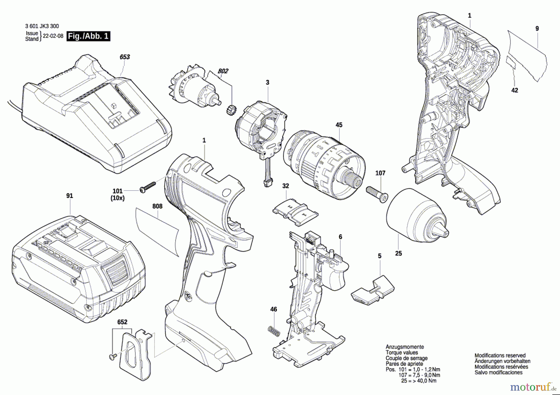  Bosch Akku Werkzeug Akku-Schlagbohrschrauber GSB 18V-45 Seite 1