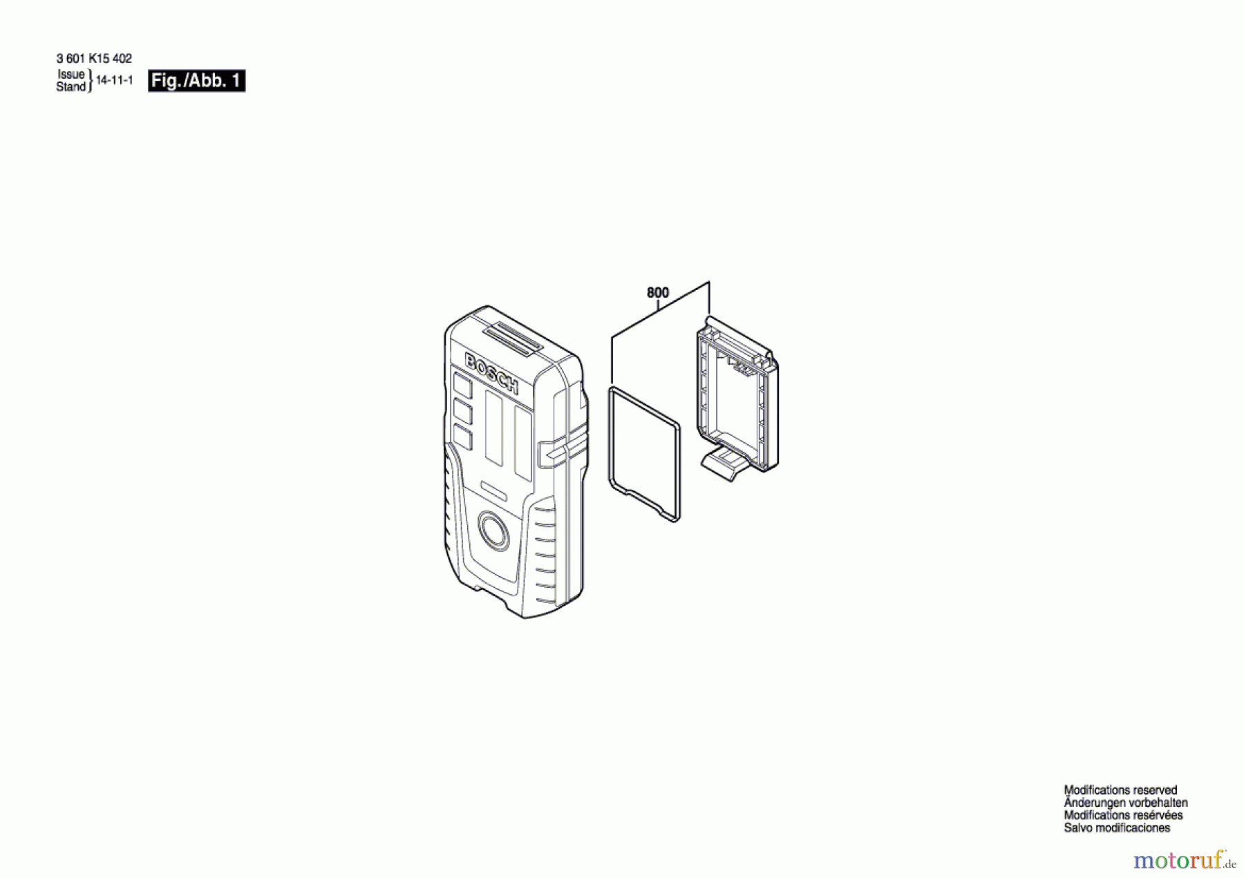  Bosch Werkzeug Laserempfänger LR 1 Seite 1