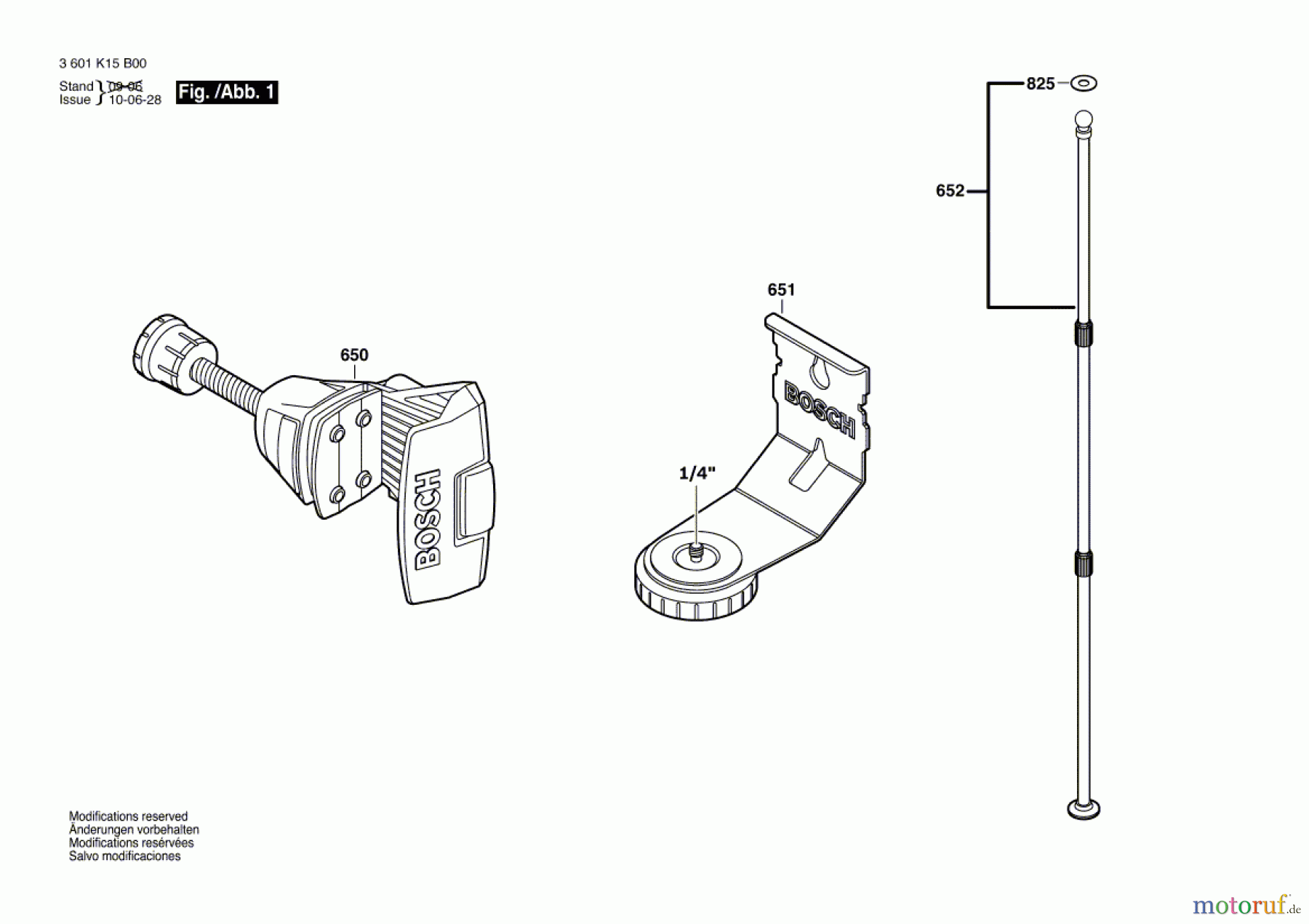  Bosch Werkzeug Teleskop BT 350 Seite 1