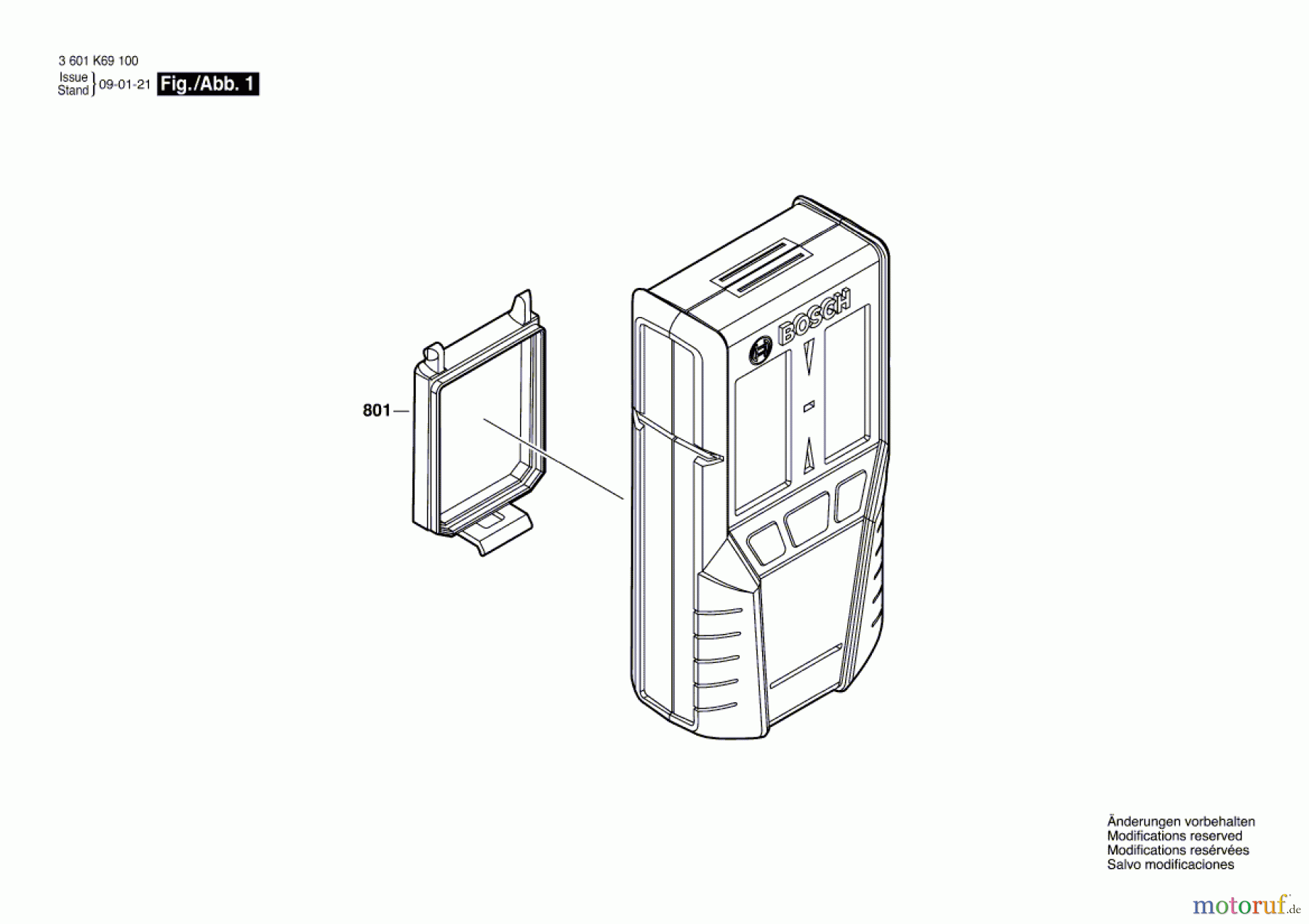  Bosch Werkzeug Laserempfänger GLL 2-50+ LR2 Seite 1