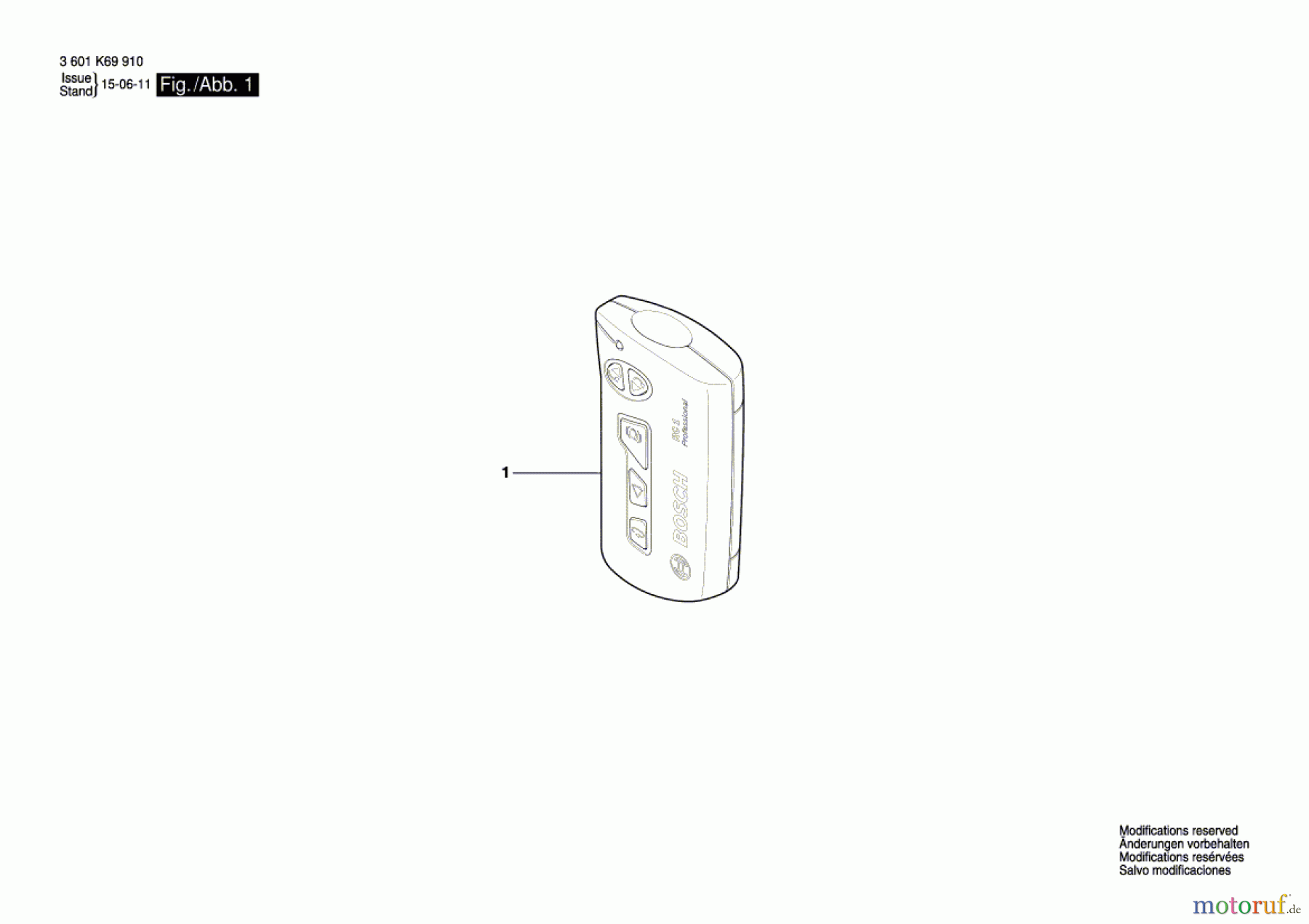  Bosch Werkzeug Fernbetätigung RC1 Seite 1