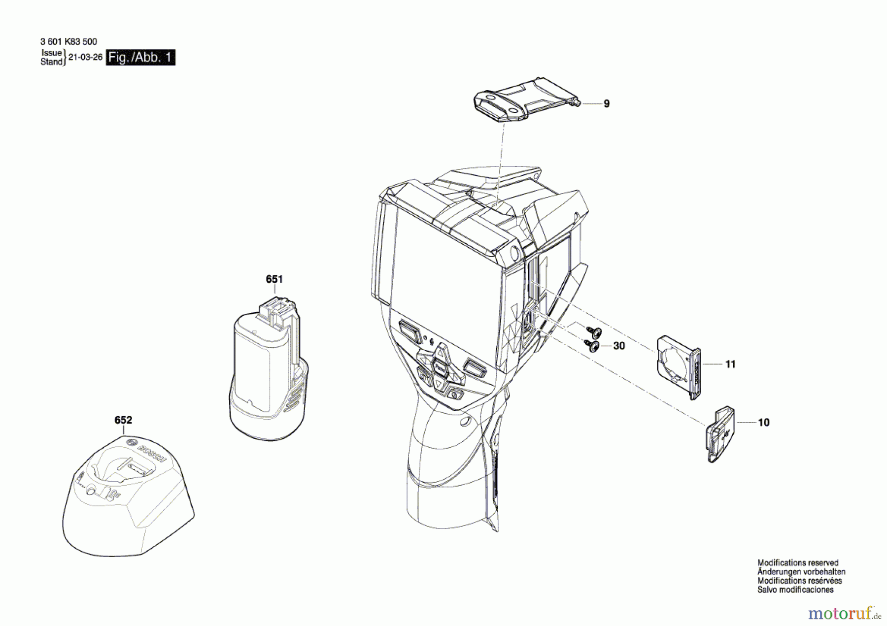  Bosch Werkzeug Wärmebildkamera GTC 600 C Seite 1