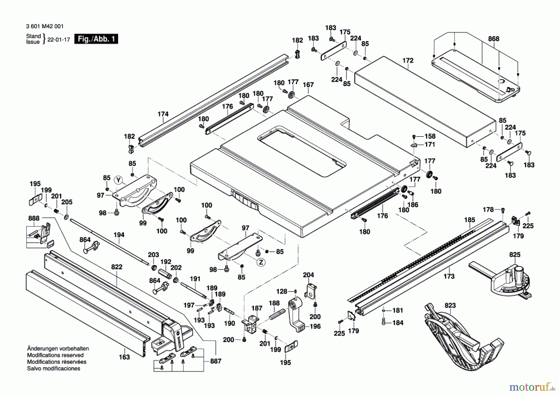  Bosch Werkzeug Tischkreissäge GTS 635-216 Seite 1