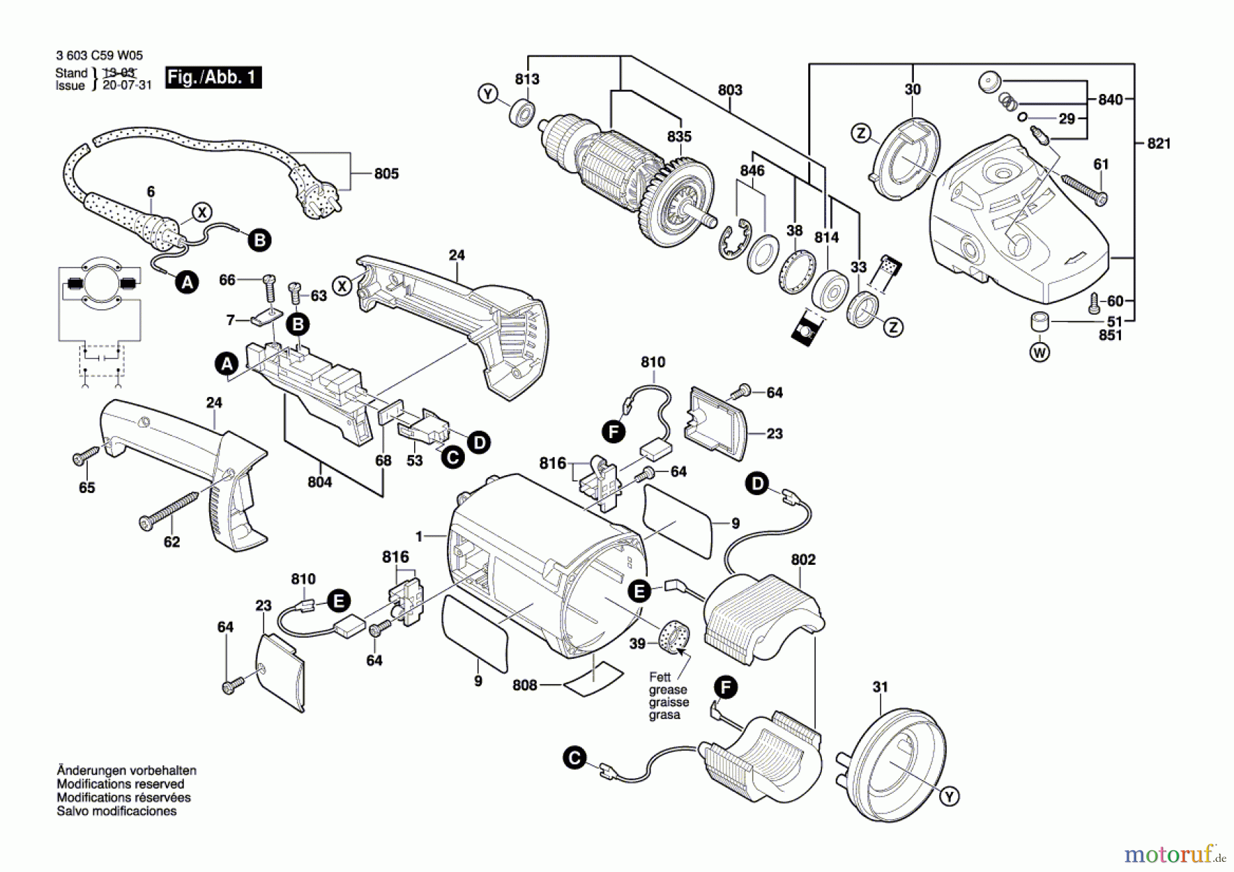  Bosch Werkzeug Winkelschleifer PWS 1900 Seite 1