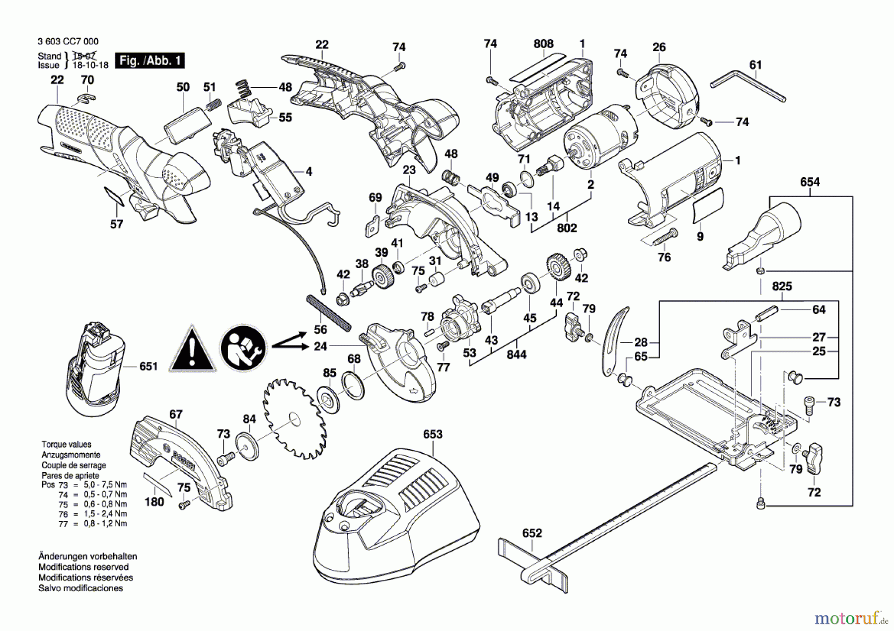  Bosch Akku Werkzeug Akku-Kreissäge UniversalCirc 12 Seite 1