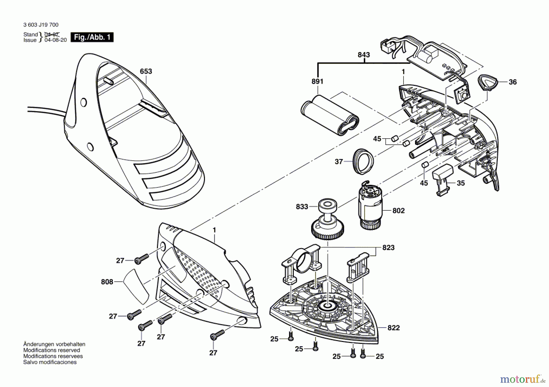  Bosch Akku Werkzeug Akku-Schwingschleifer PRIO Seite 1