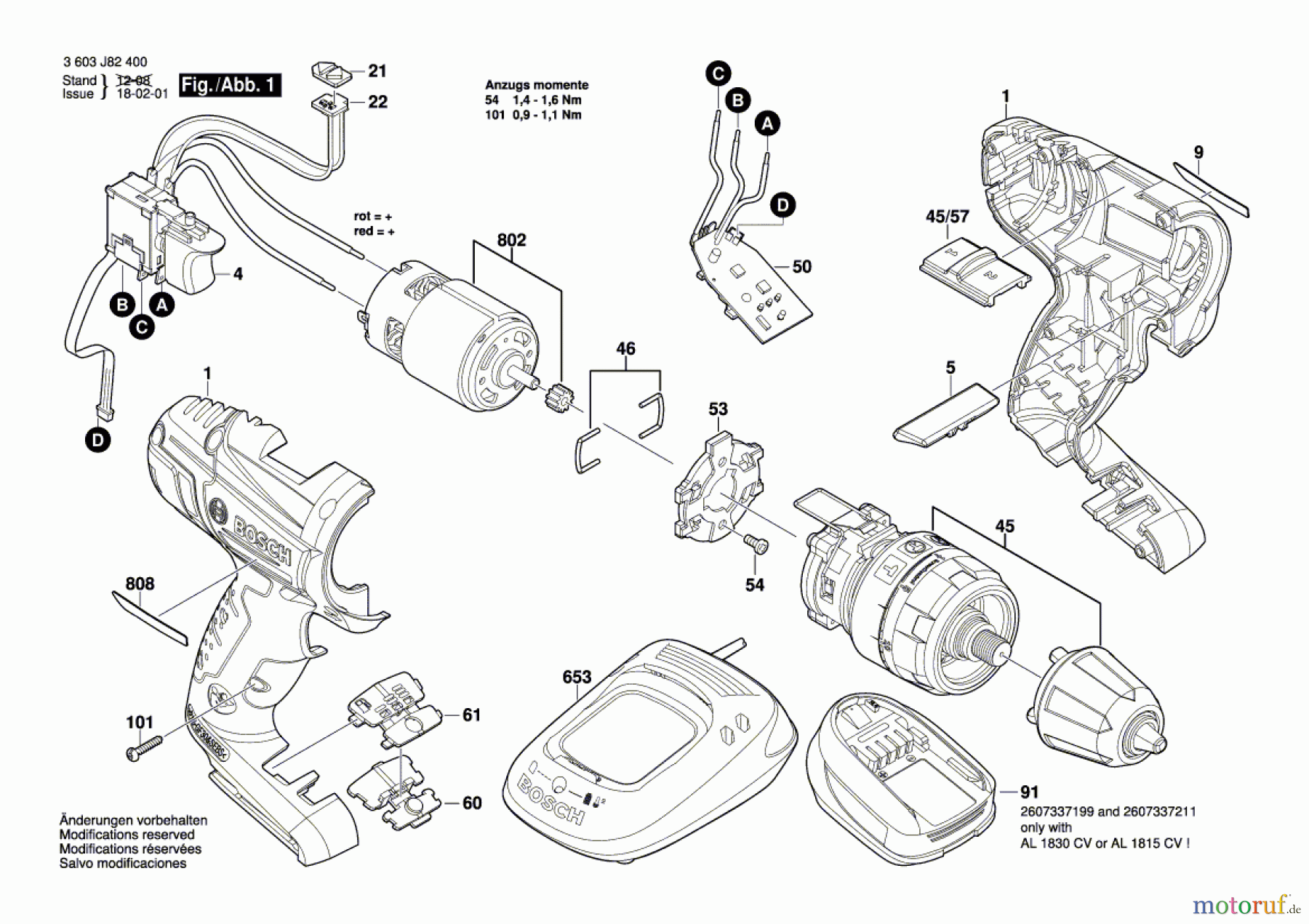  Bosch Akku Werkzeug Akku-Schlagbohrschrauber PSB 14,4 LI-2 Seite 1