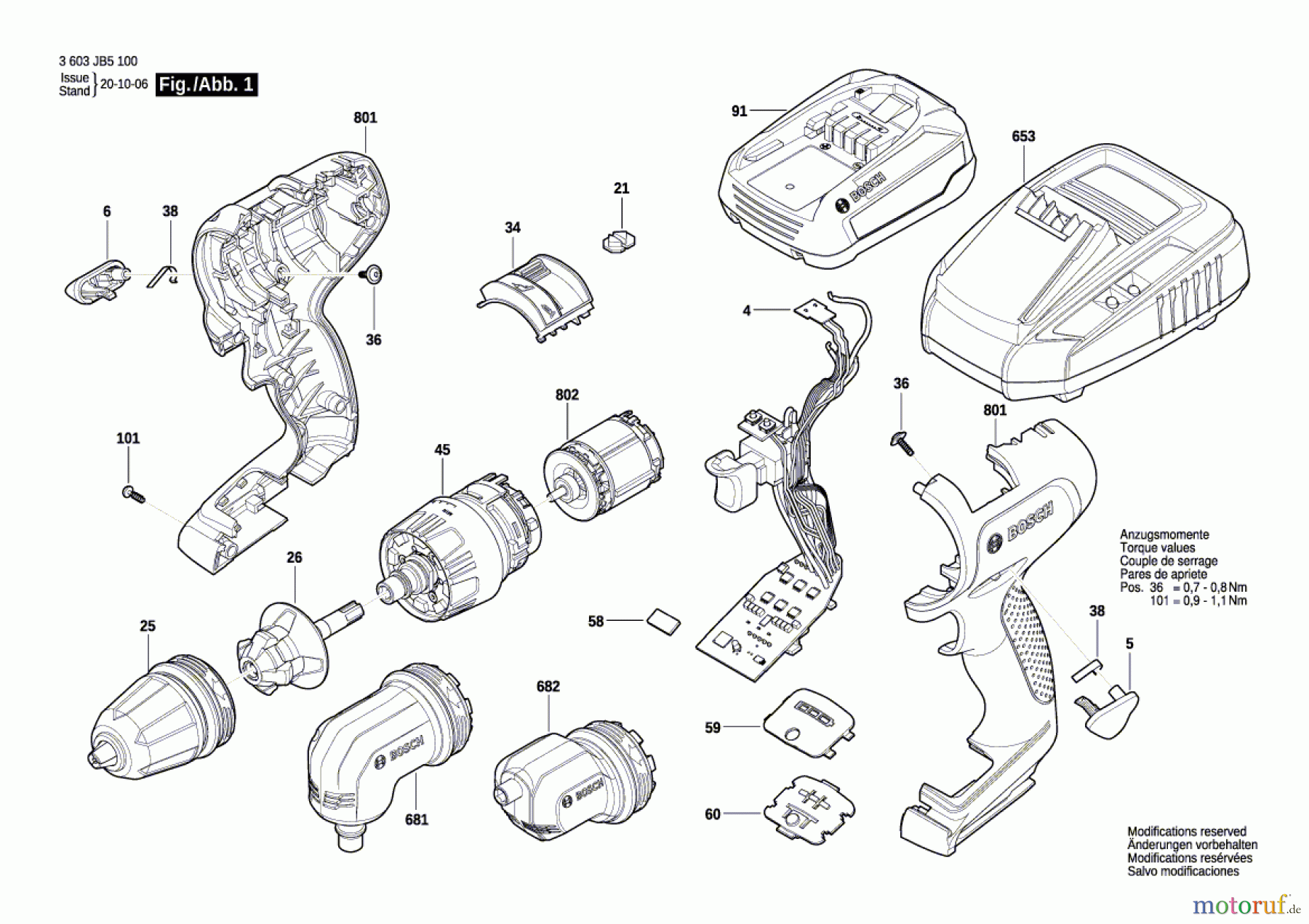  Bosch Akku Werkzeug Akku-Schlagbohrmaschine AdvancedImpact 18 Seite 1