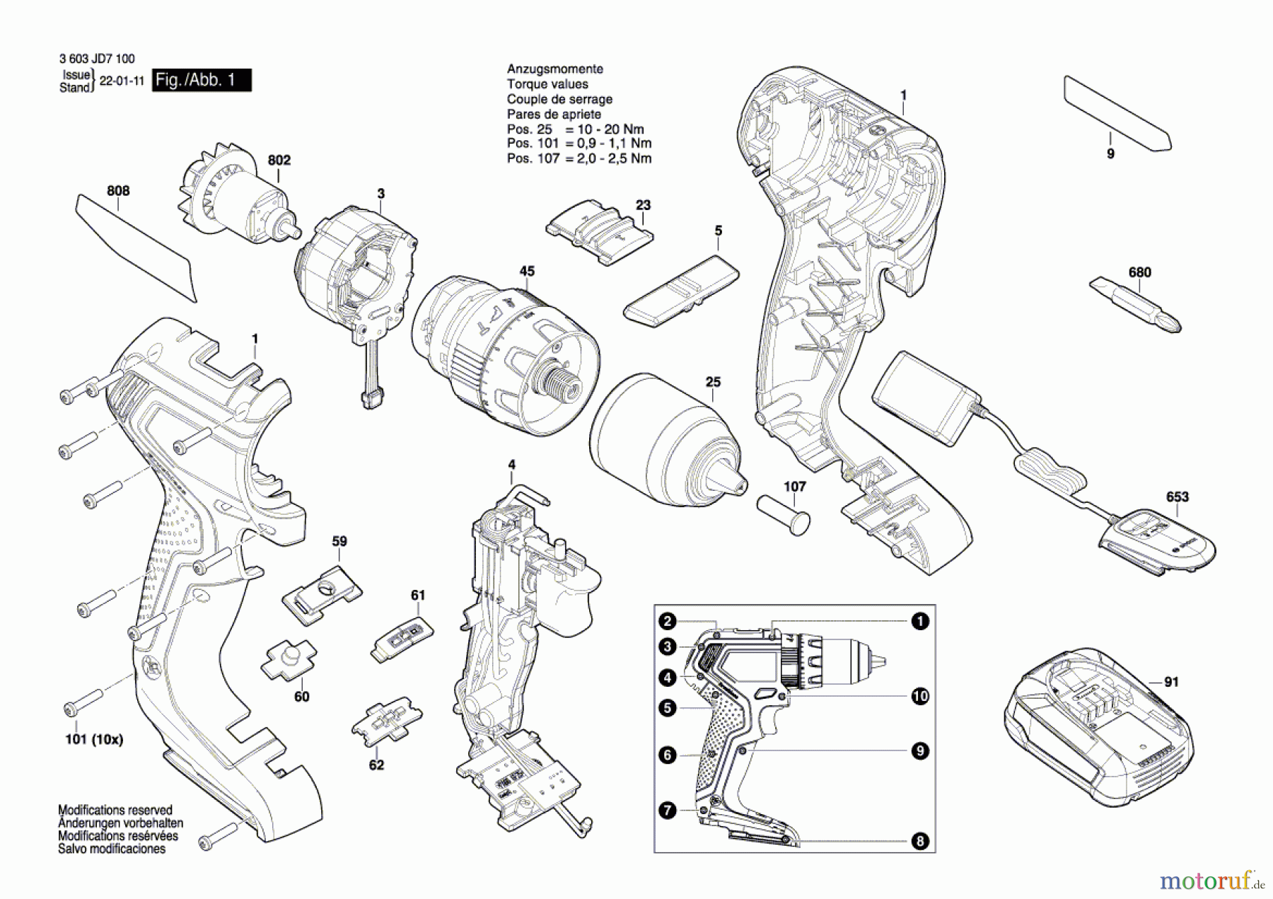  Bosch Akku Werkzeug Akku-Schlagbohrmaschine UniversalImpact 18V-60 Seite 1