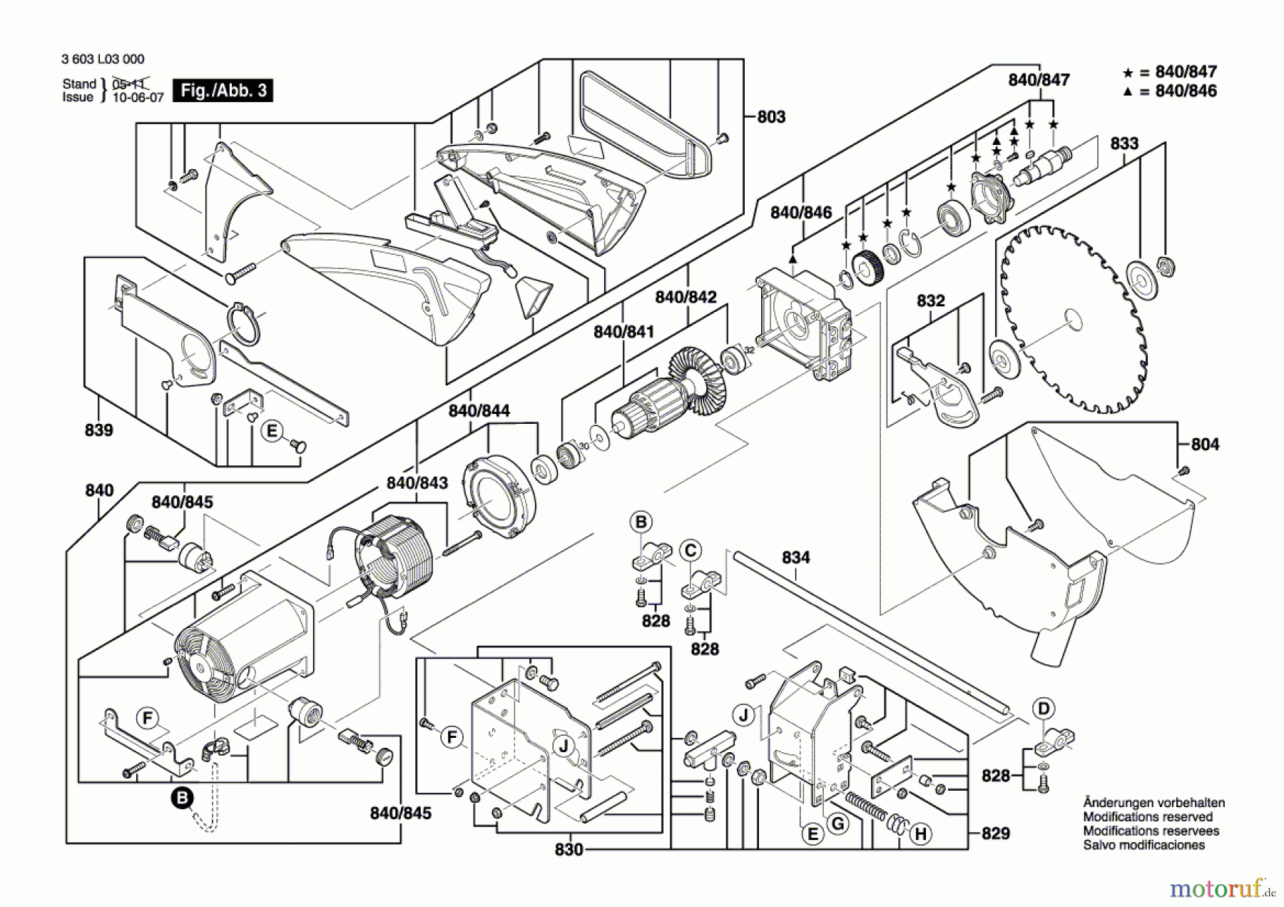  Bosch Werkzeug Tischkreissäge PTS 10 Seite 3