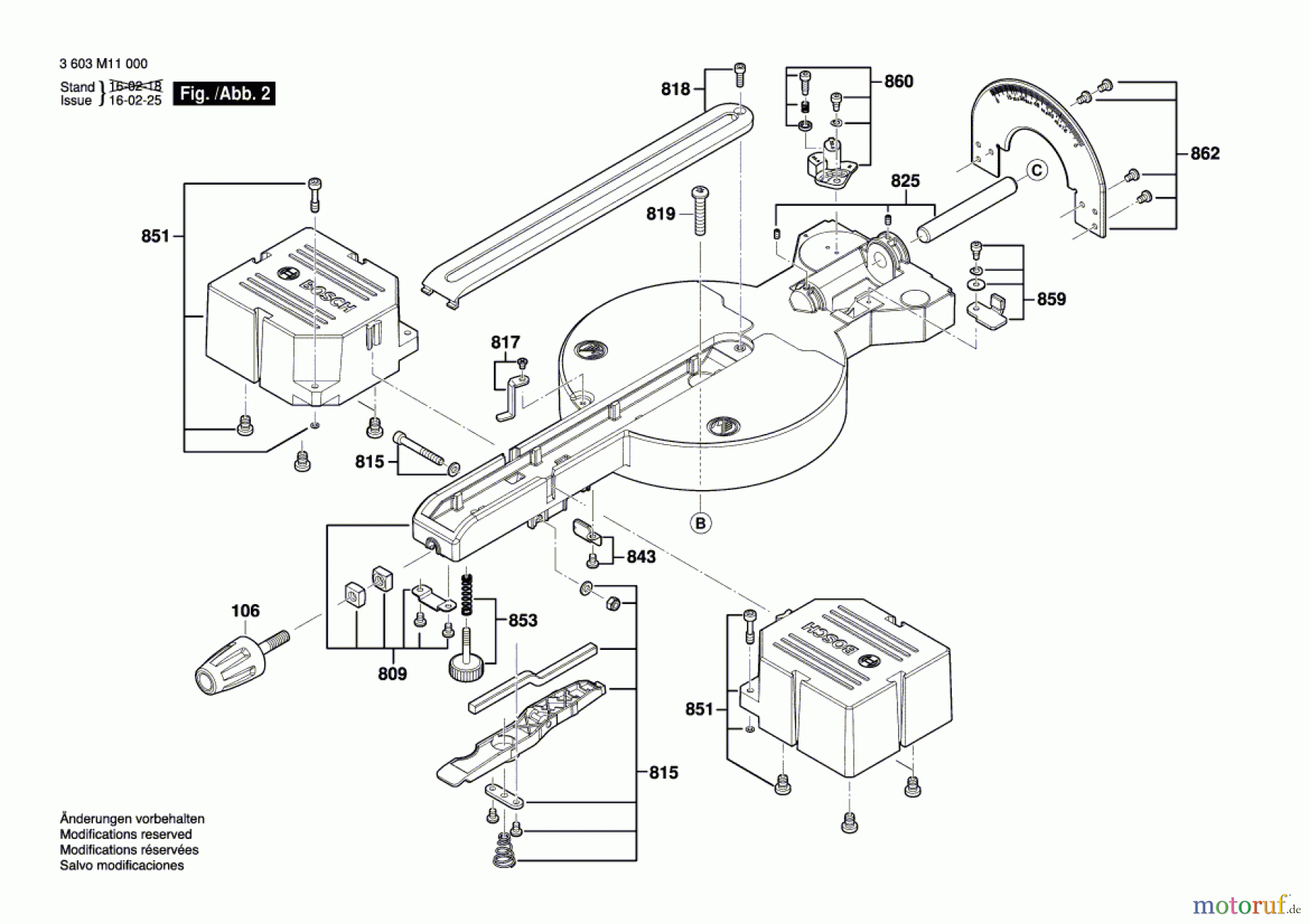  Bosch Werkzeug Kapp-/Gehrungssäge PCM 8 SD Seite 2