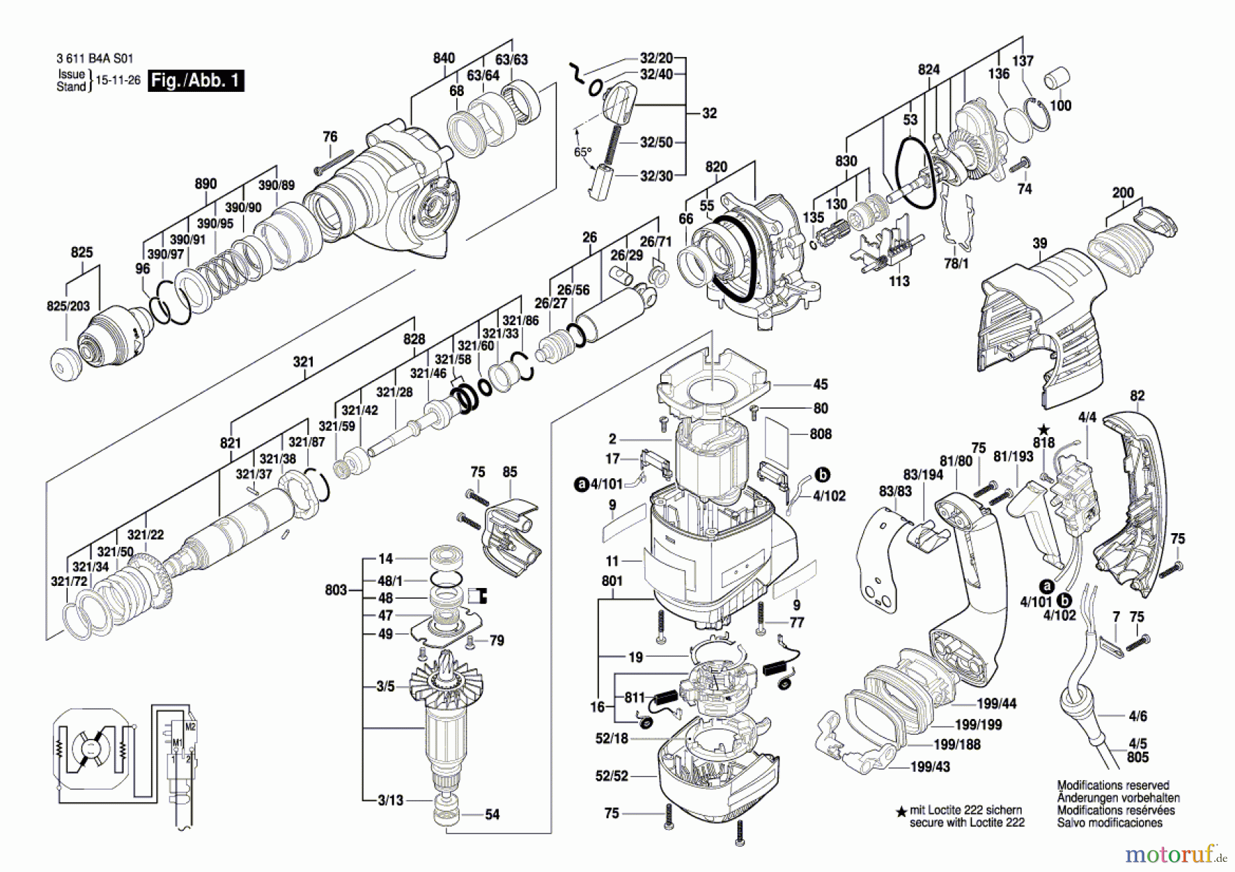  Bosch Werkzeug Bohrhammer DD533 Seite 1