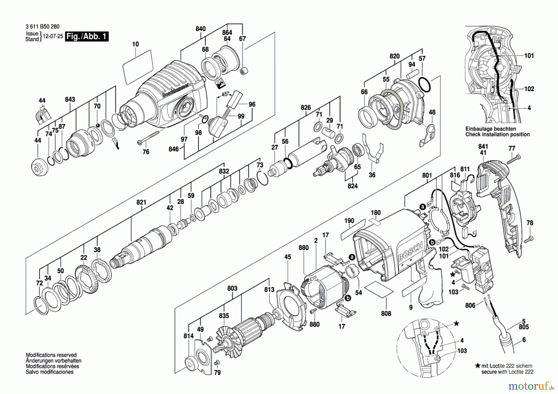  Bosch Werkzeug Bohrhammer GBH 2-23 E Seite 1