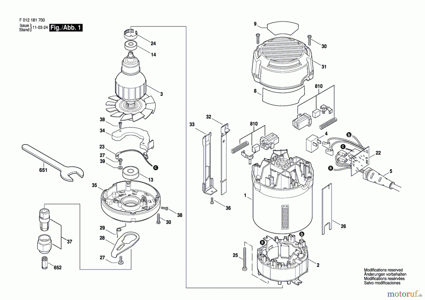  Bosch Werkzeug Oberfräse 1817 Seite 1