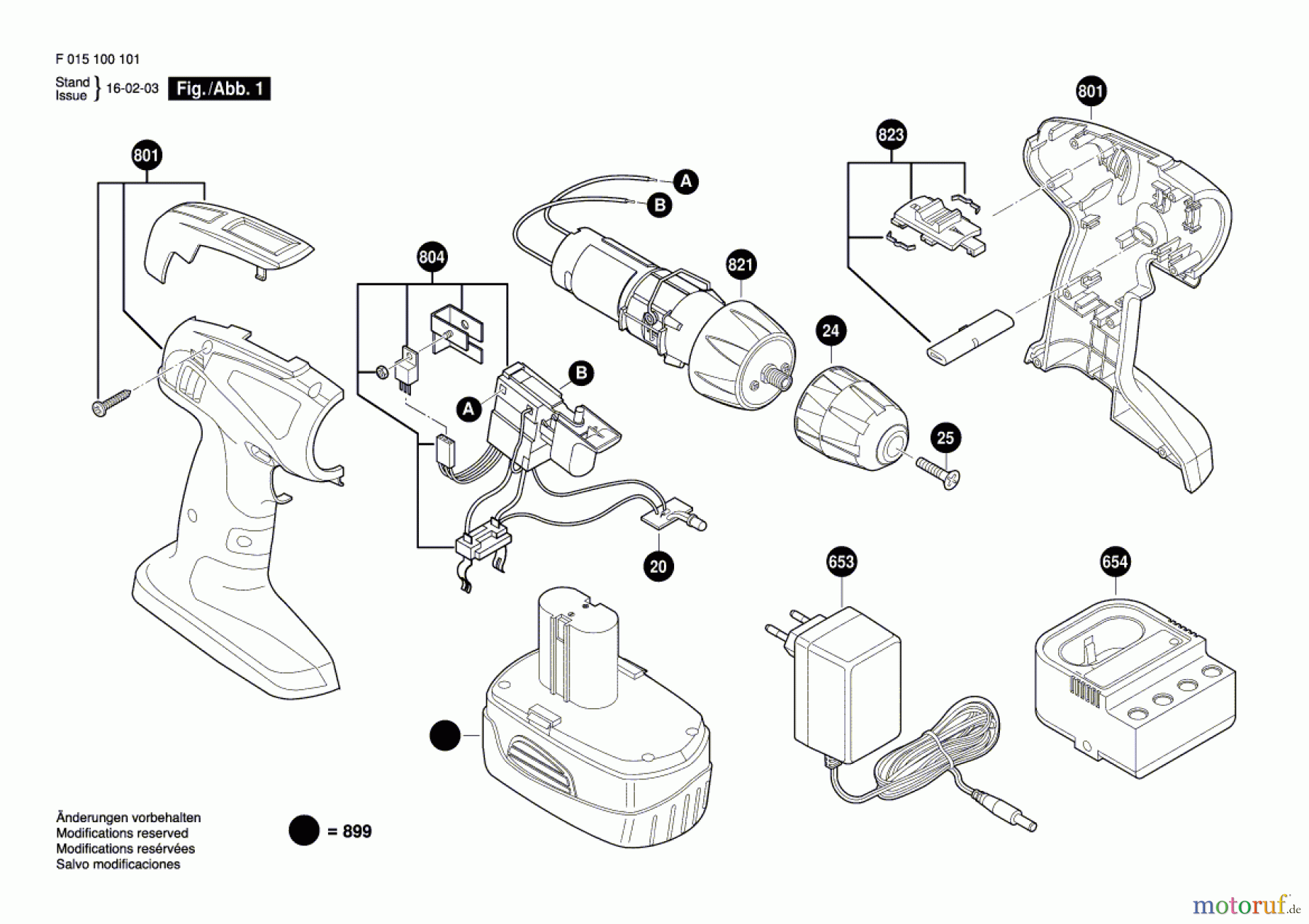  Bosch Akku Werkzeug Akku-Bohrschrauber 1002 Seite 1