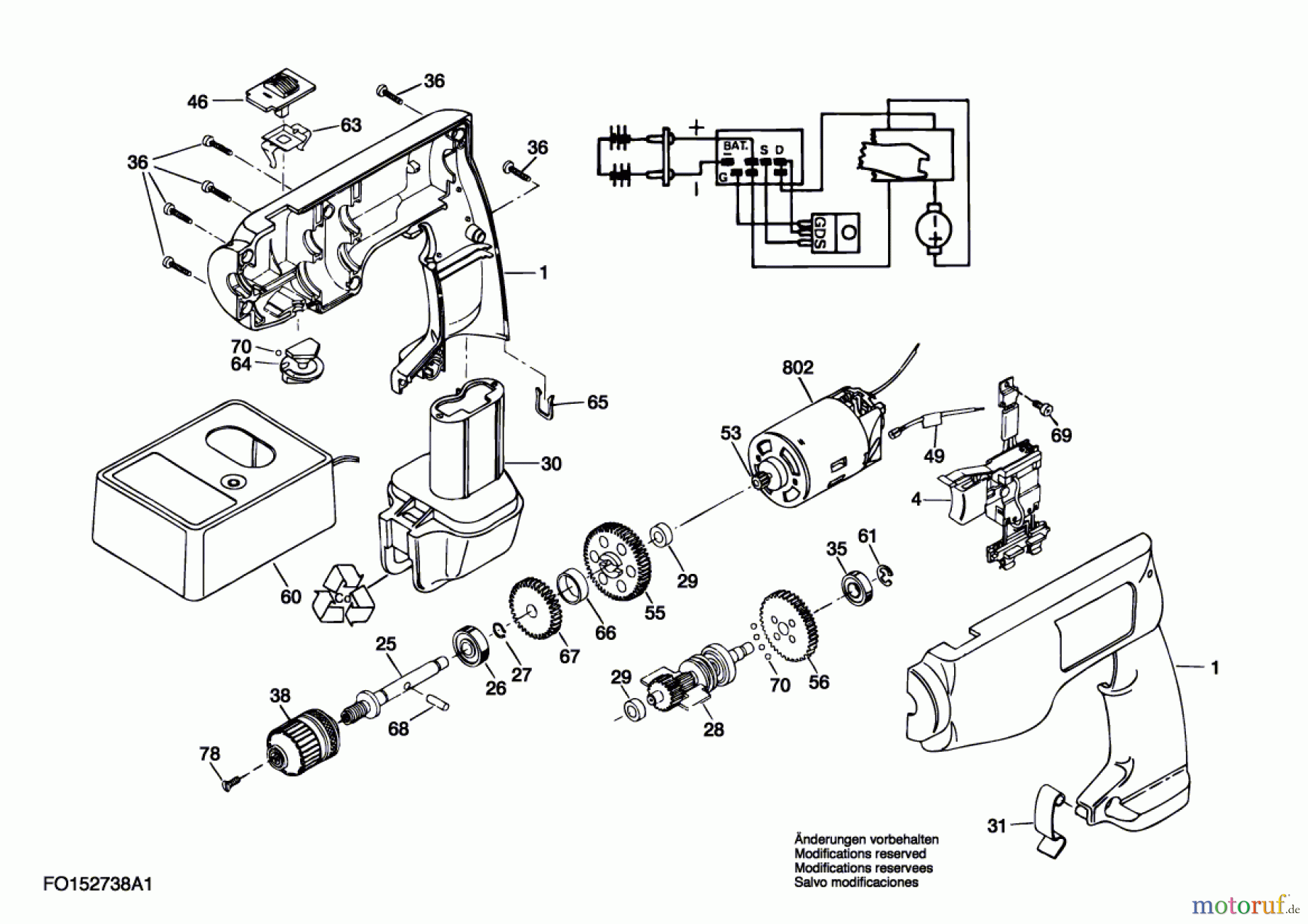  Bosch Akku Werkzeug Gw-Akku-Schrauber 2738U1 Seite 1