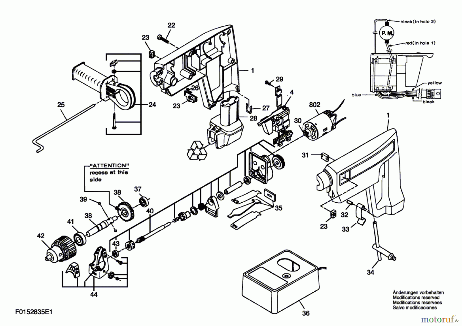  Bosch Akku Werkzeug Akku-Bohrhammer 2835H1 Seite 1