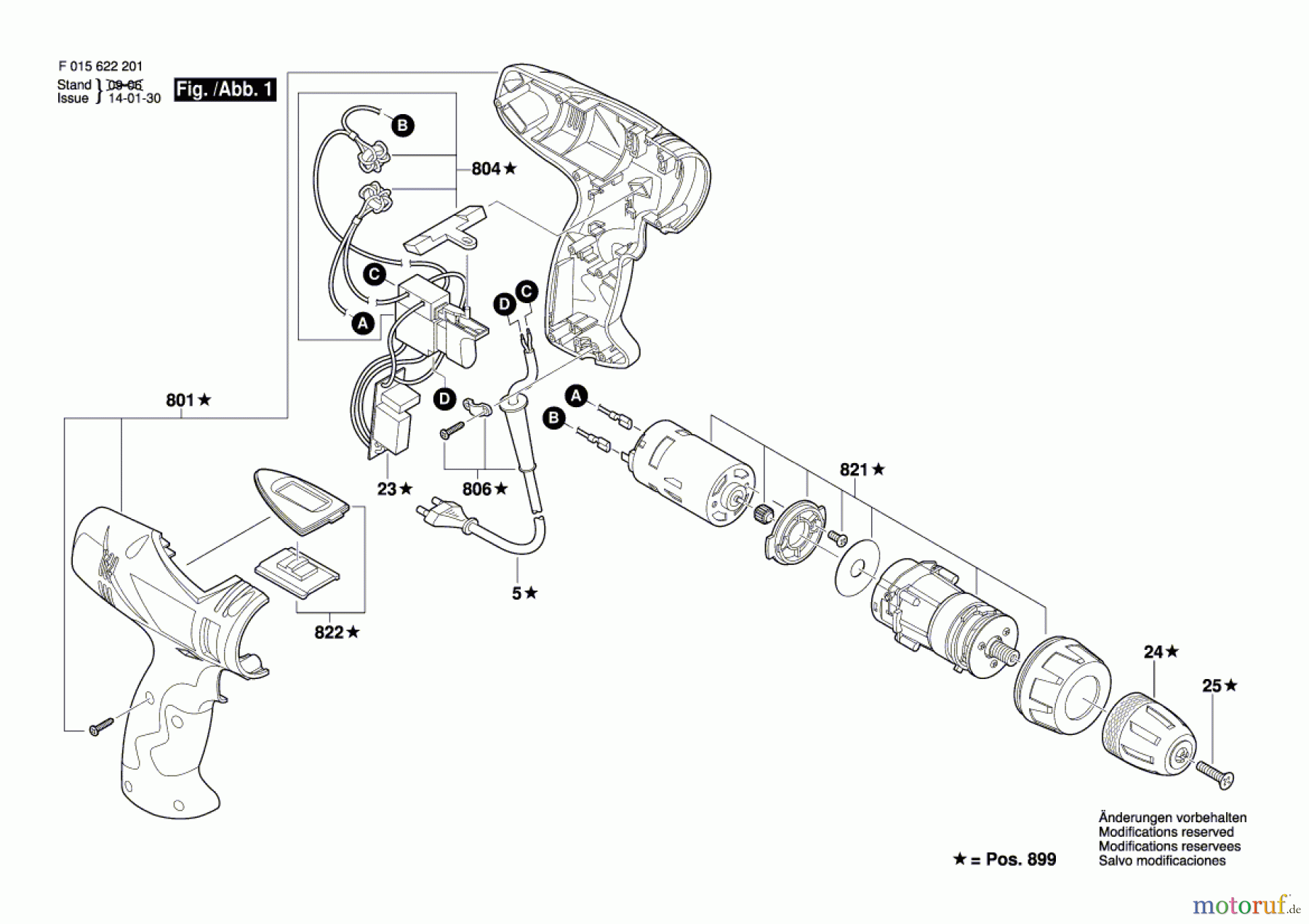  Bosch Werkzeug Bohrschrauber 6223 Seite 1