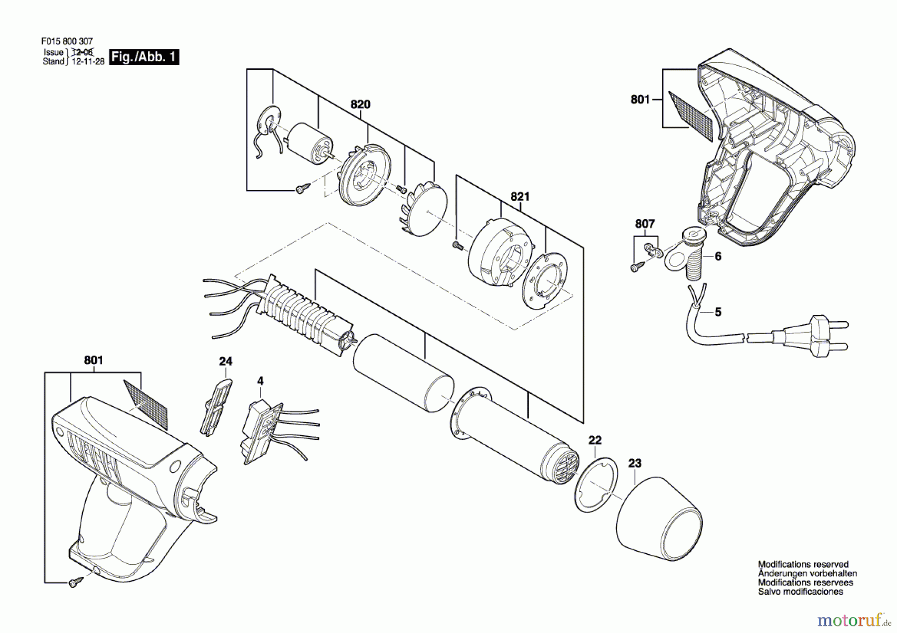  Bosch Werkzeug Heissluftgebläse 8003 Seite 1