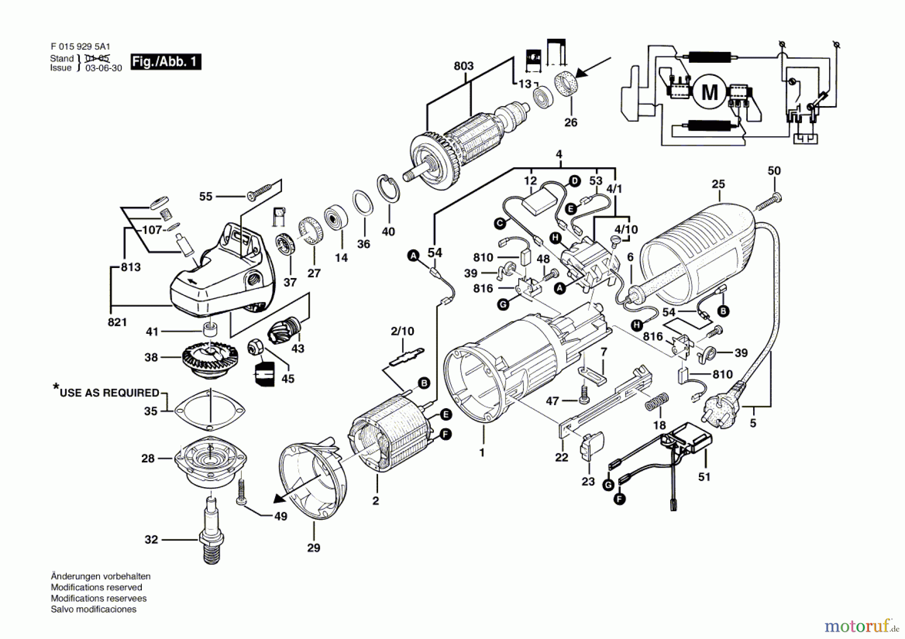  Bosch Werkzeug Winkelschleifer 9295 A1 Seite 1