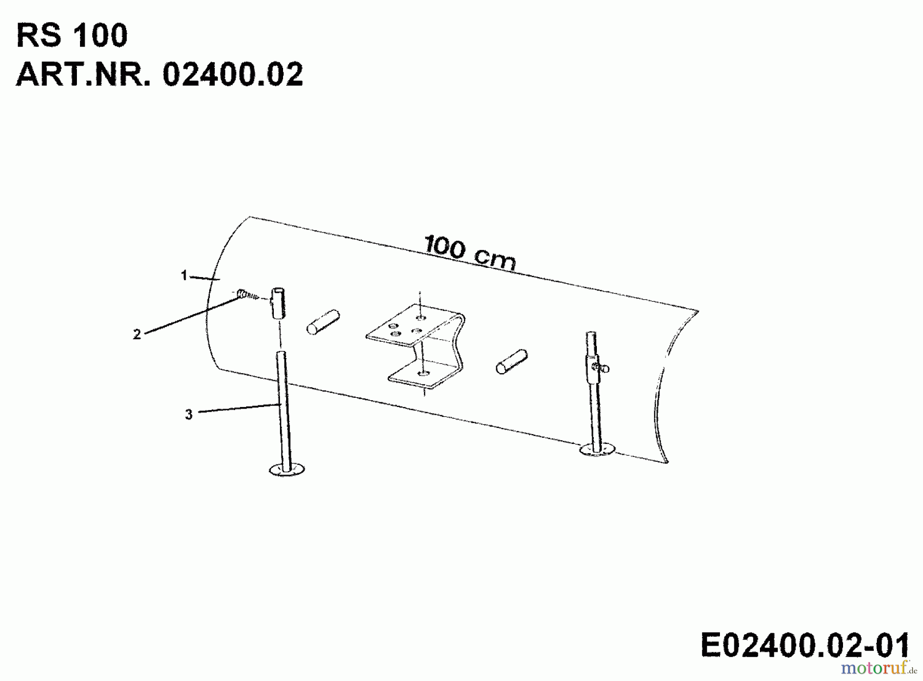  MTD Accessories Accessories multi purpose two wheel tractor Snow blade RS 100 for 550-750 02400.02  (1992) Basic machine