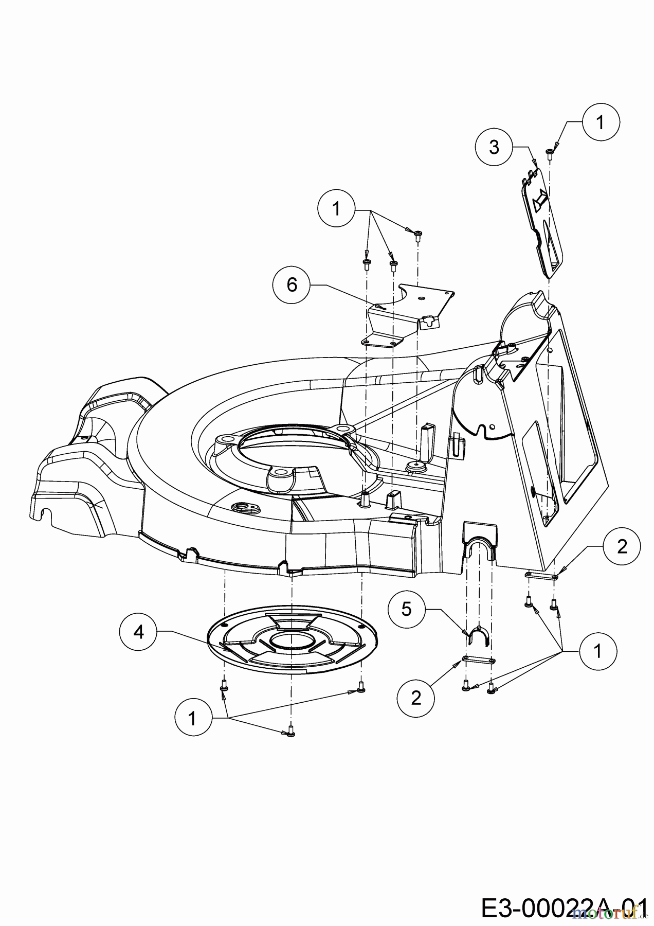  Cub Cadet Petrol mower self propelled XM1 ER53 12A-ZAJ4603  (2018) Covers, Bearing rear axle