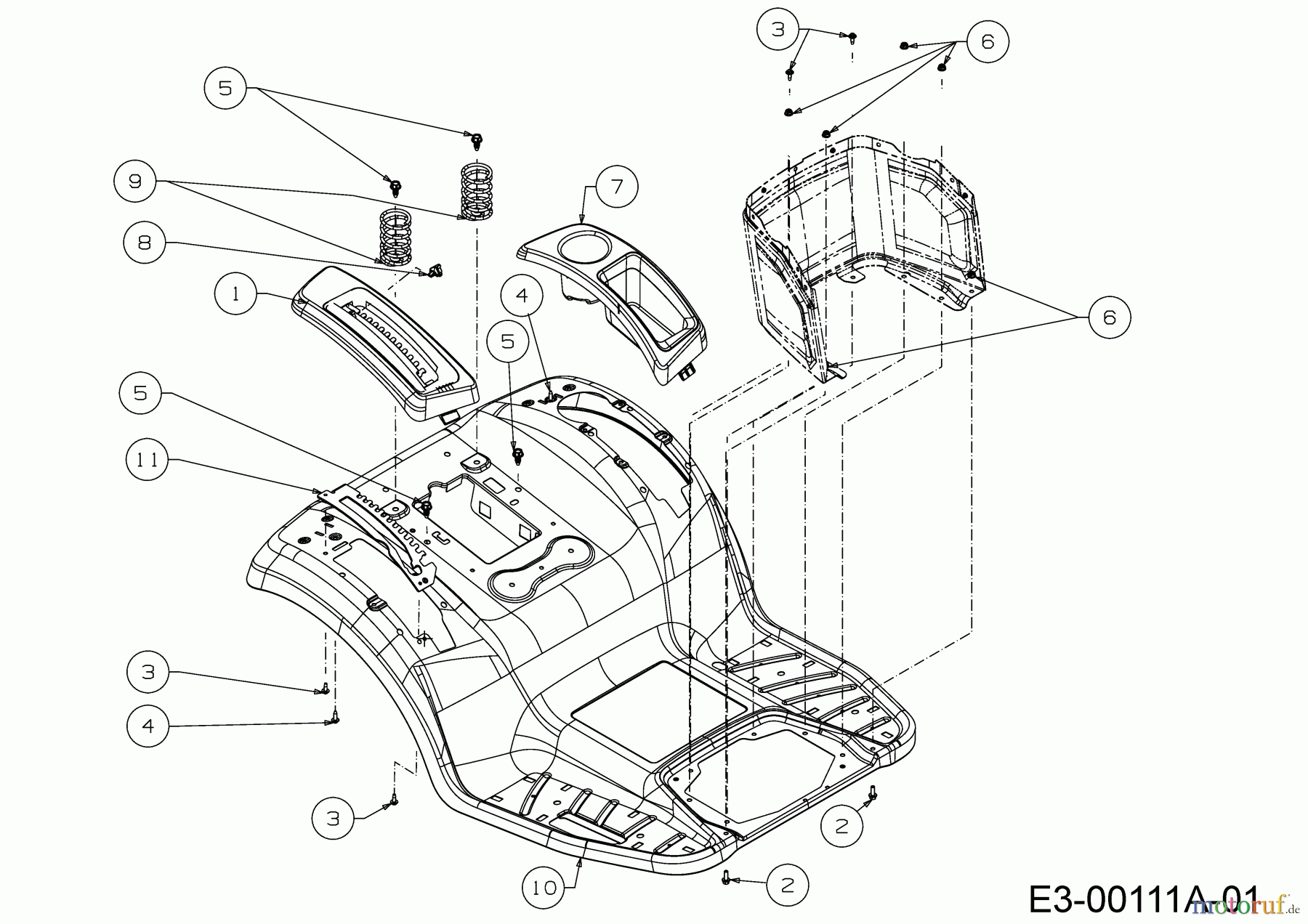  Black Edition Lawn tractors 285-117 TWIN KH 13AIA1KT615  (2018) Fender